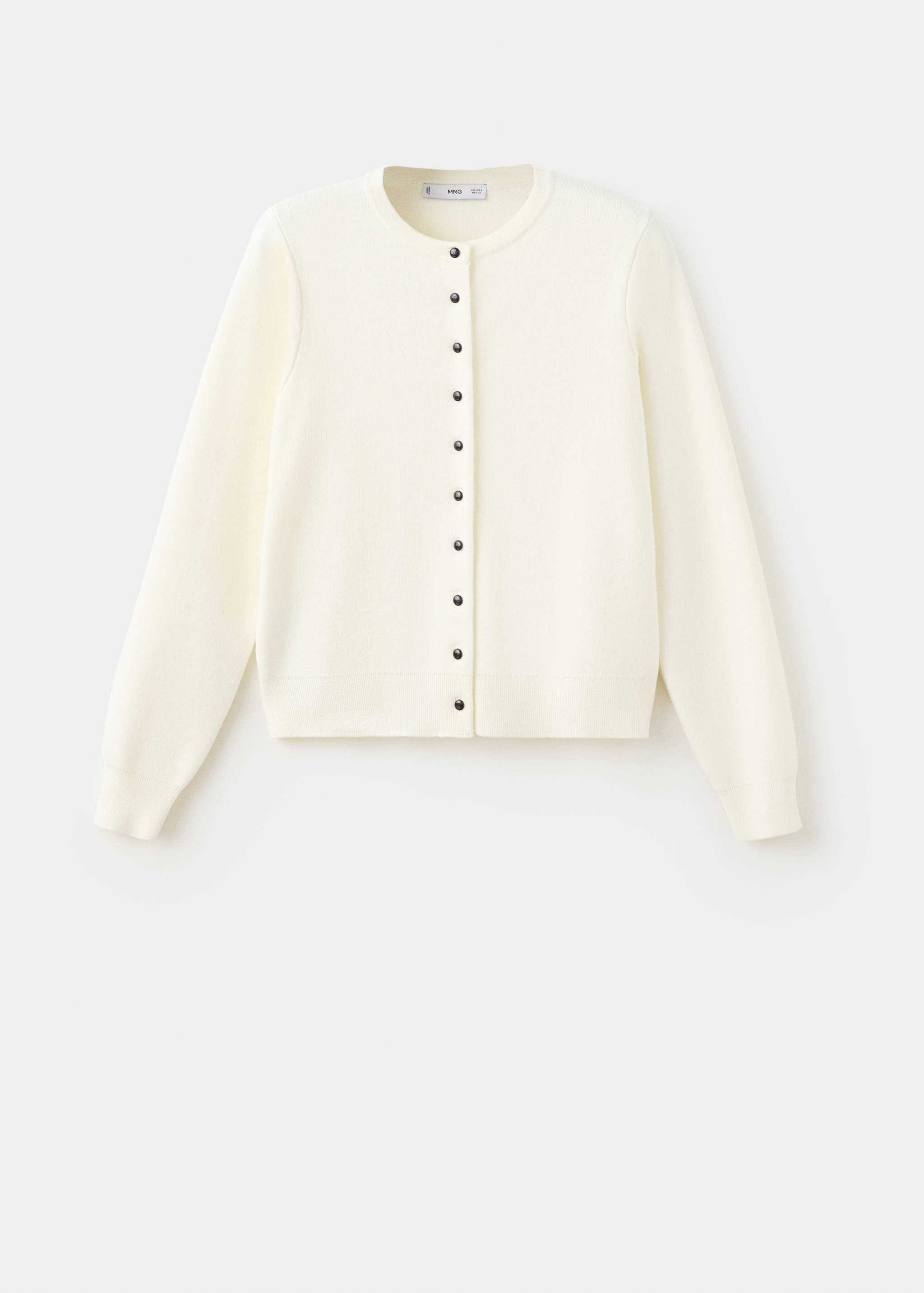 Cardigan de malha com botões - Artigo sem modelo