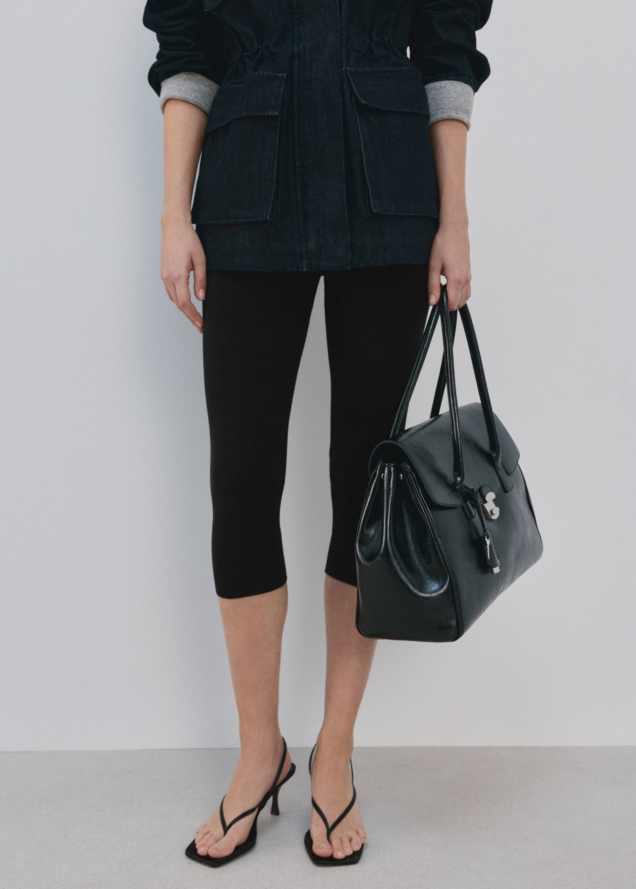 Capri knit trousers - Medium plane