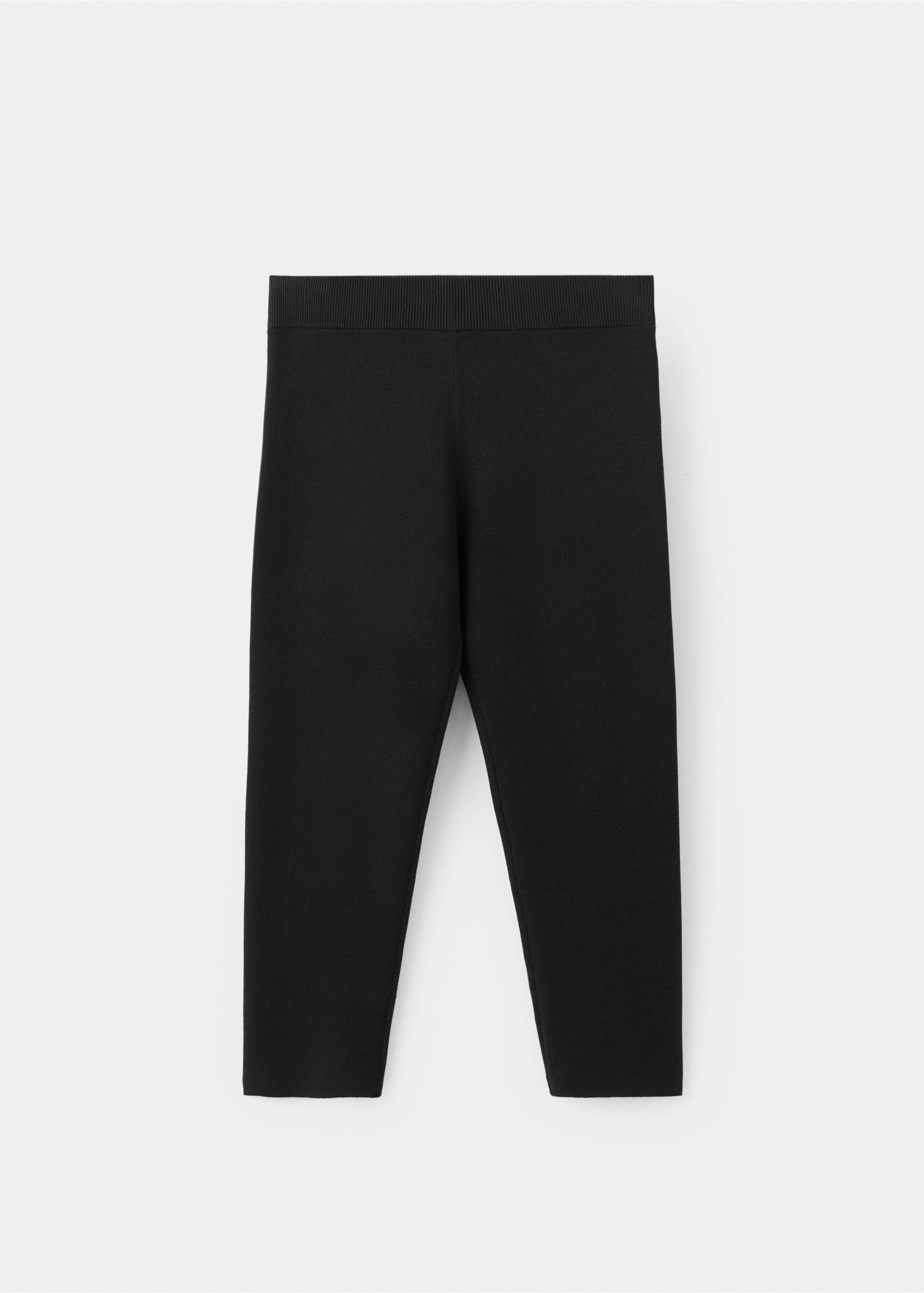 Capri knit trousers - Article without model, Black. Ref: 27064087-00.