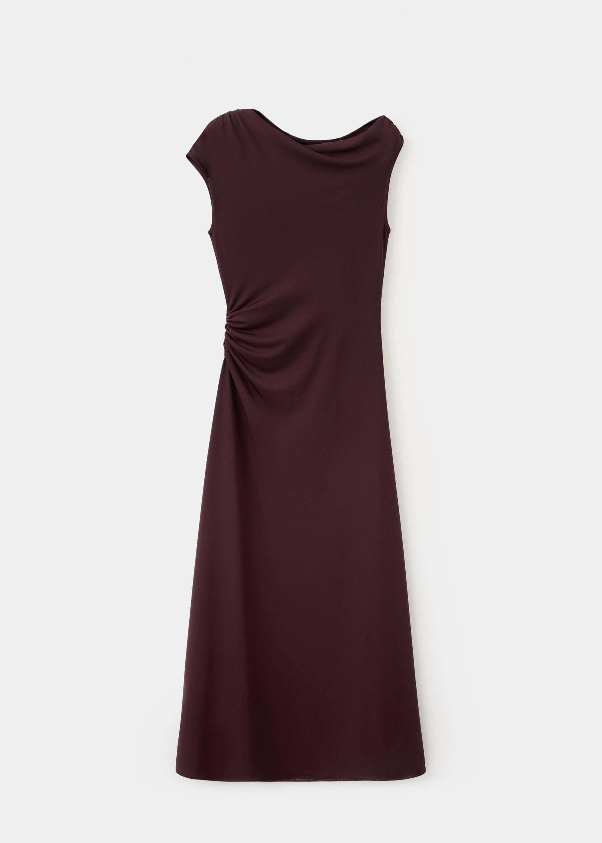 Длинное платье со сборками - Изделие без модели