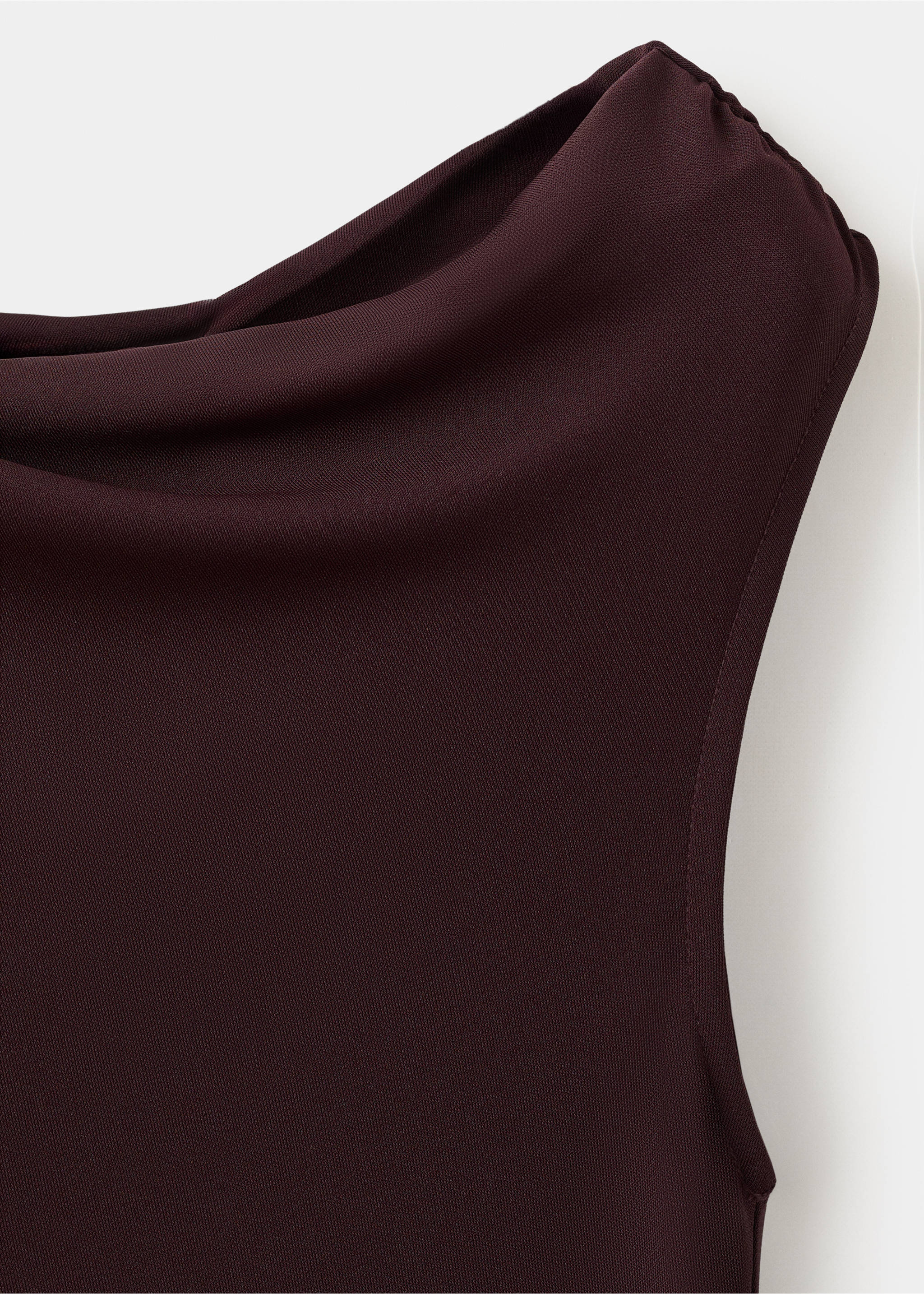 فستان طويل مجعد - تفاصيل المنتج 8, نبيذي. Ref: 27064089-00.