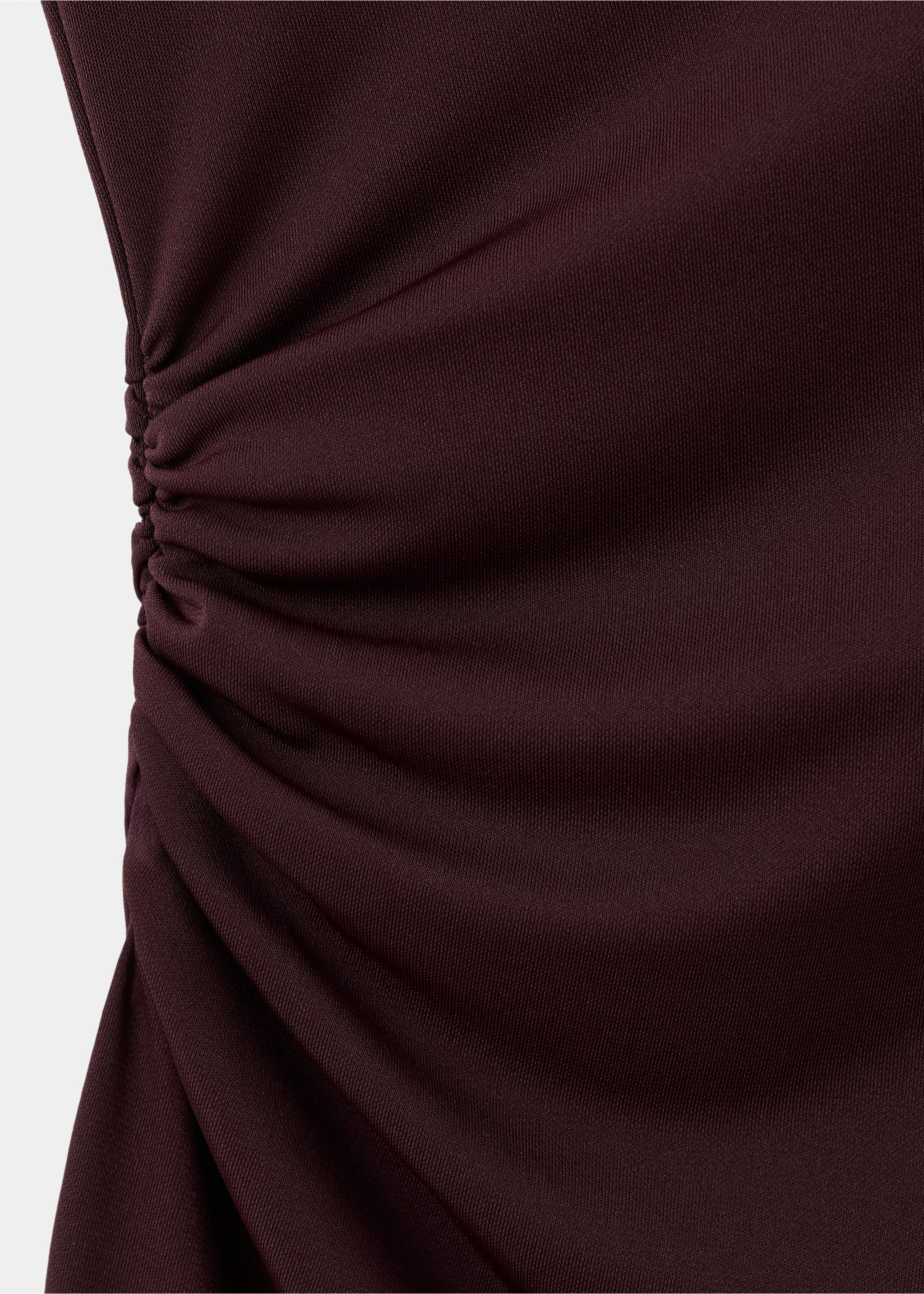 فستان طويل مجعد - تفاصيل المنتج 0, نبيذي. Ref: 27064089-00.