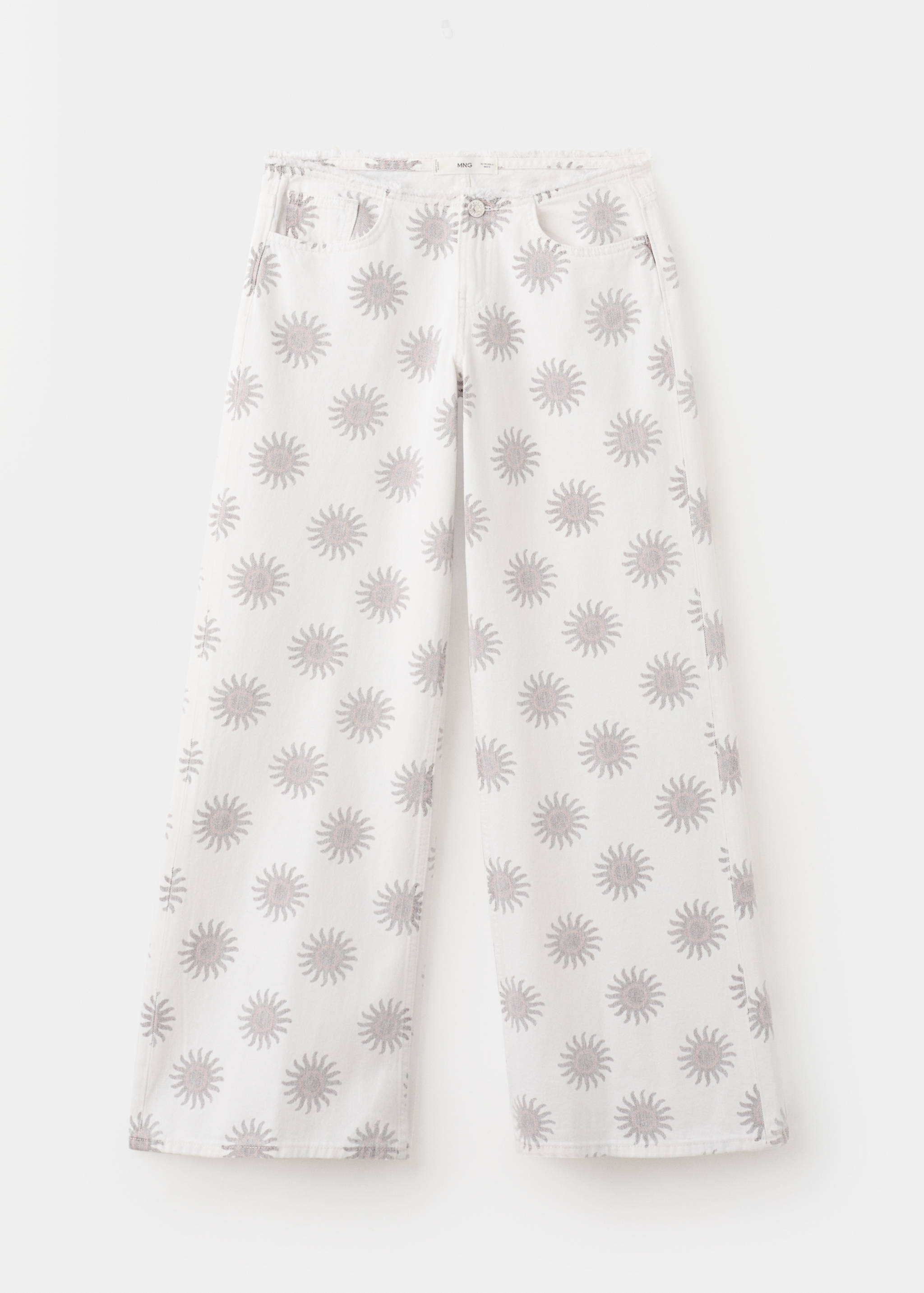 Low-rise printed jeans - Article without model