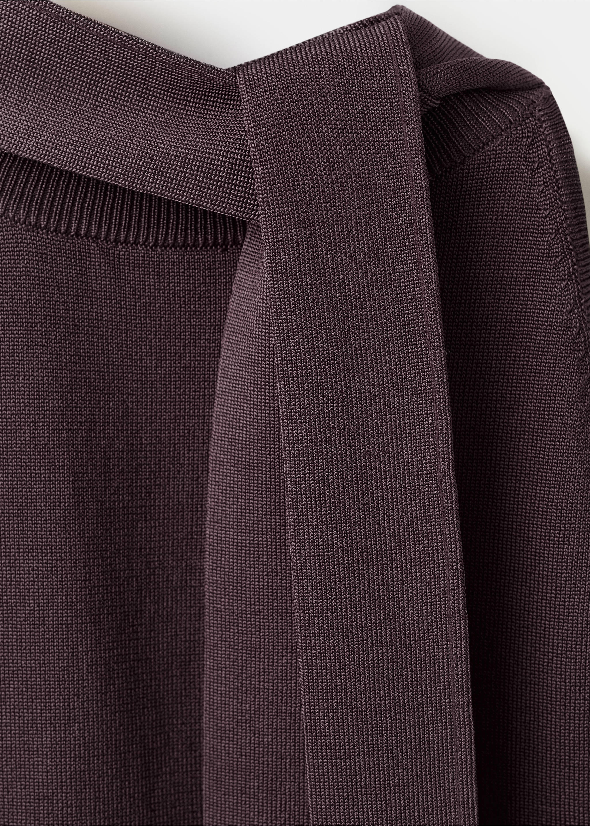 Top maille emmanchures américaines - Détail de l'article 8, Lie de vin. Ref: 27064091-00.