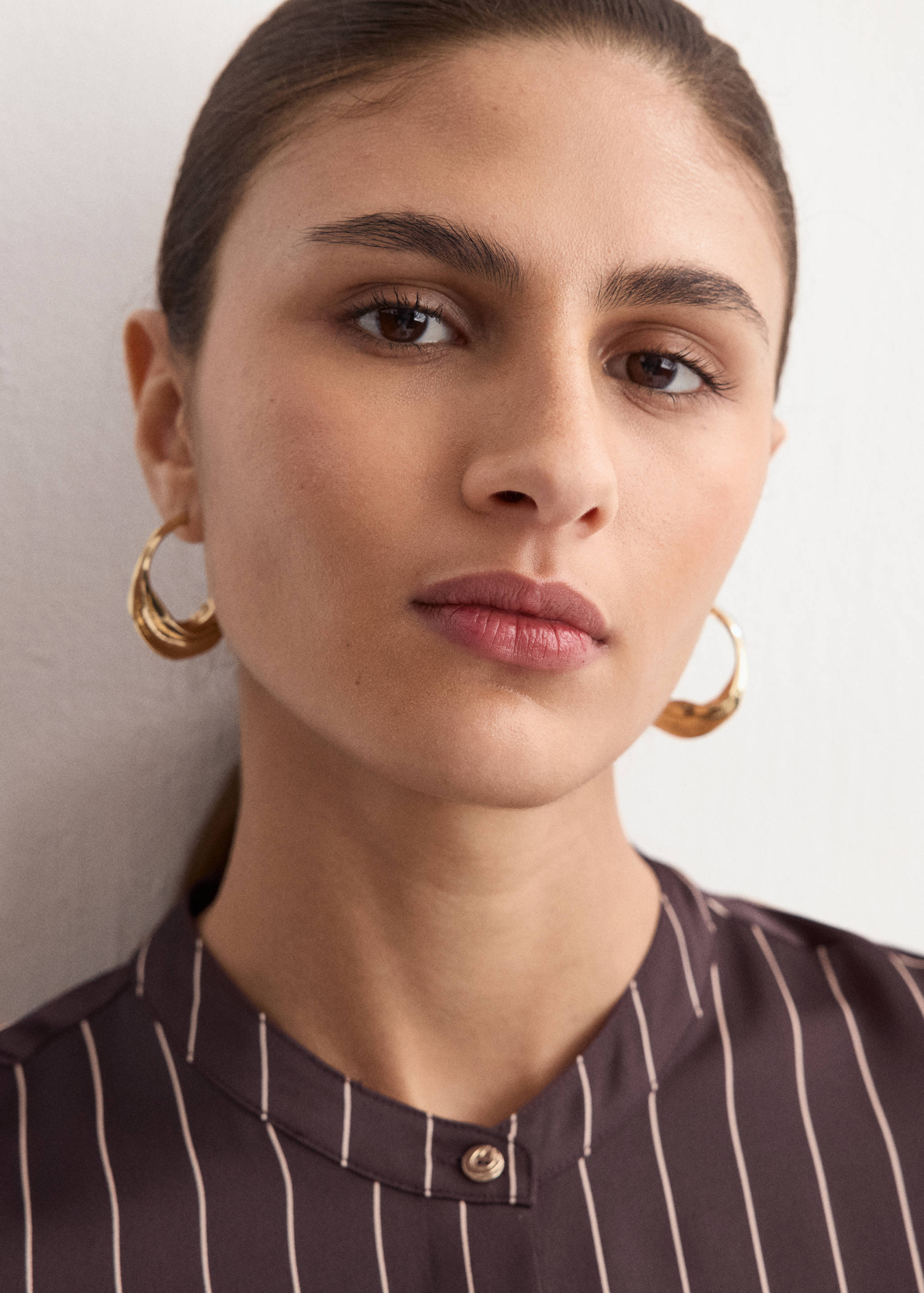 Satin print shirt - Details of the article 1