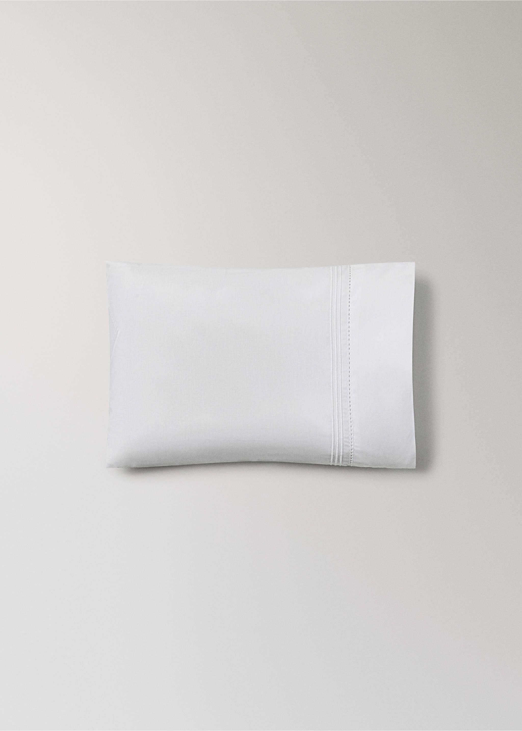 Pościel do miniłóżeczka z bawełnianego perkalu z mereżką - Szczegóły artykułu 2, Biały. Ref: 27064093-00.