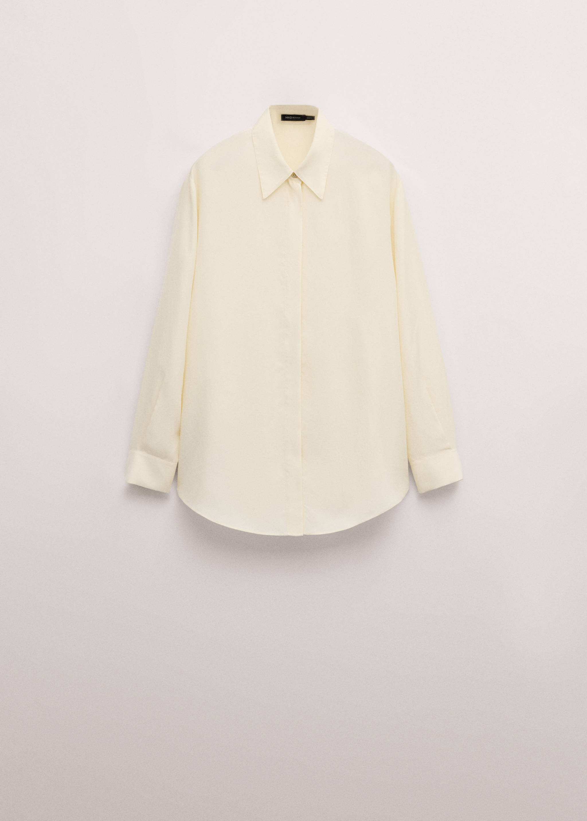 100% silk blouse with hidden buttons - Article without model