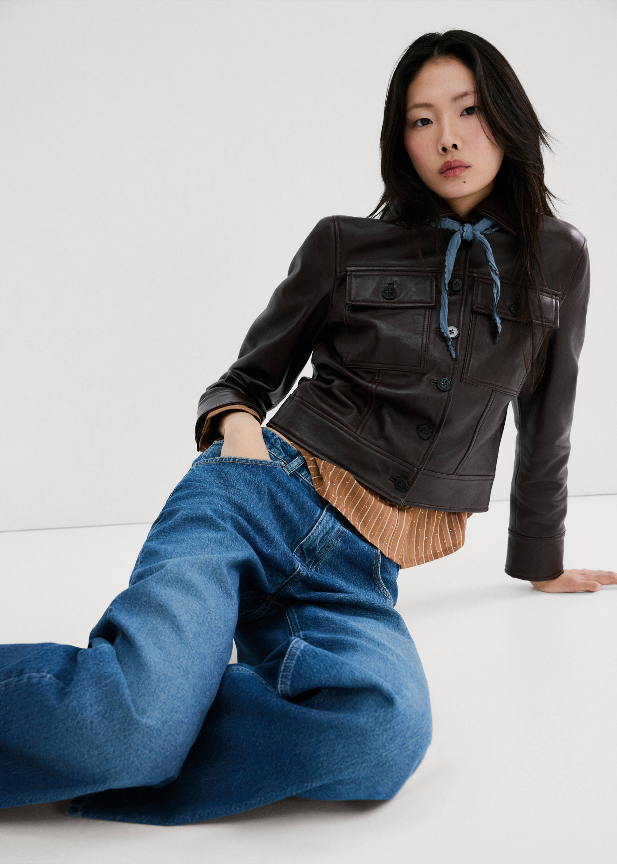 Jeans straight mid-rise - Rincian barang 2, Biru tua. Ref: 27064098-00.