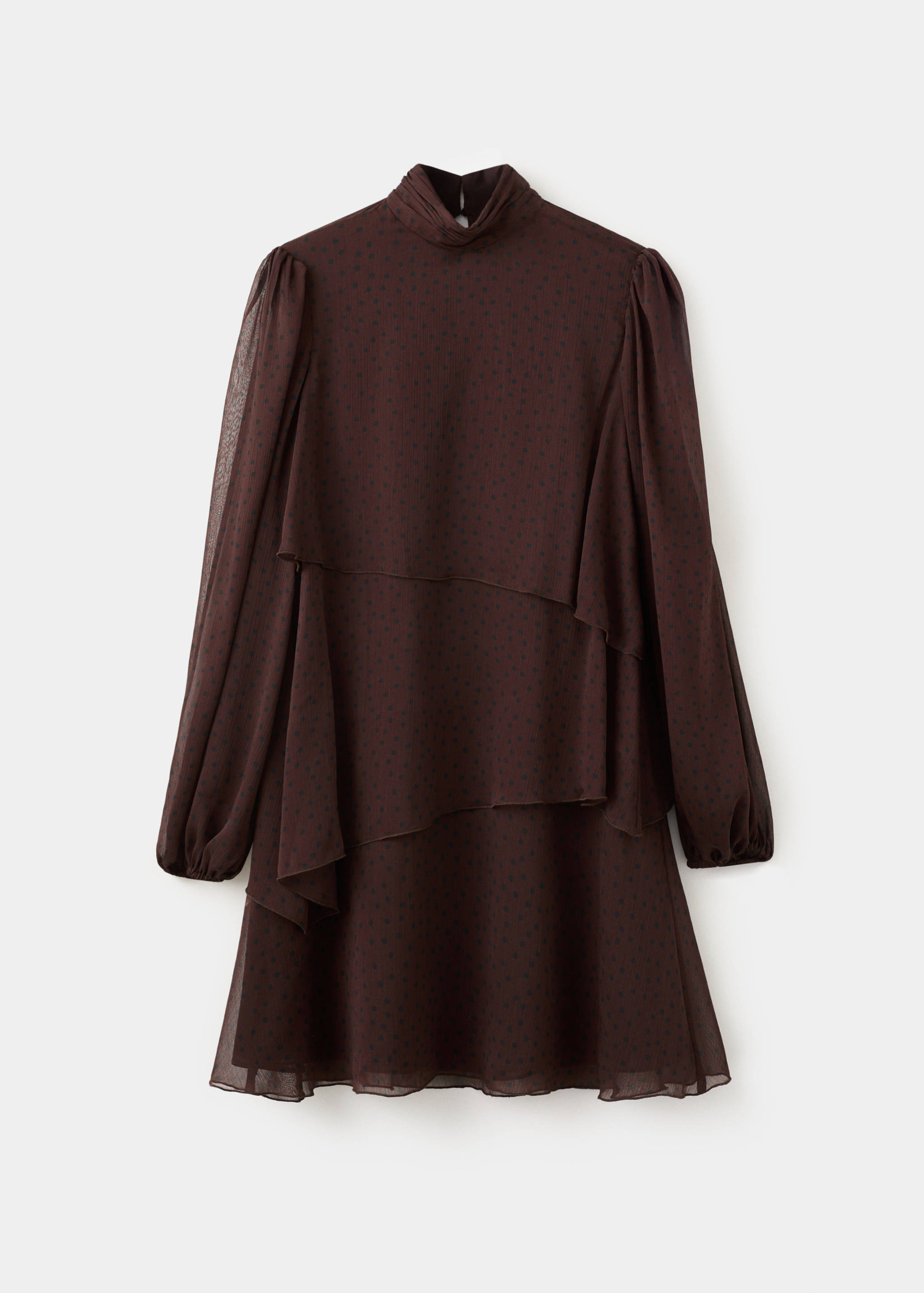 เดรสลาย Polka-dot ruffled - สินค้าที่ไม่มีแบบ