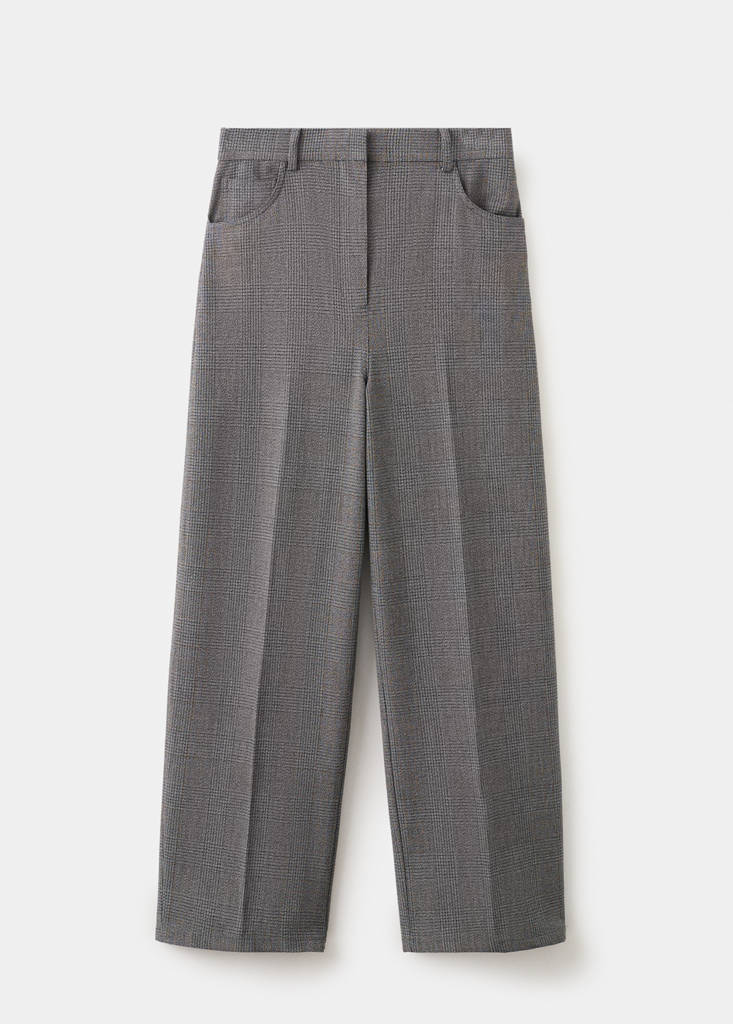Mid-rise suit trousers — Grey