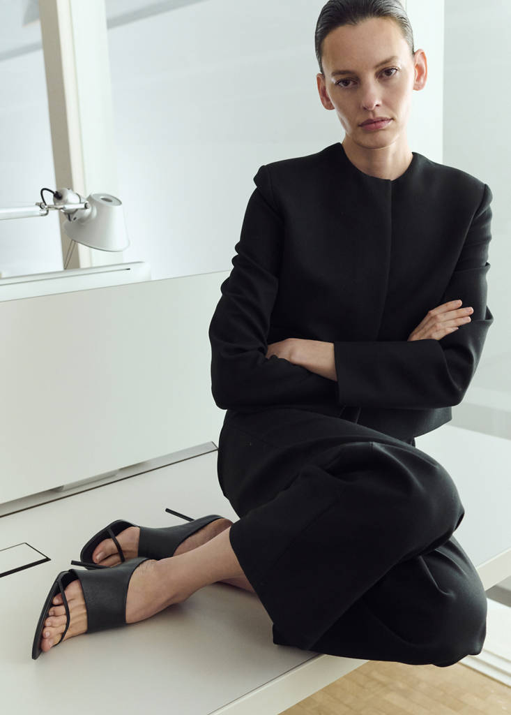 Mid-rise suit trousers