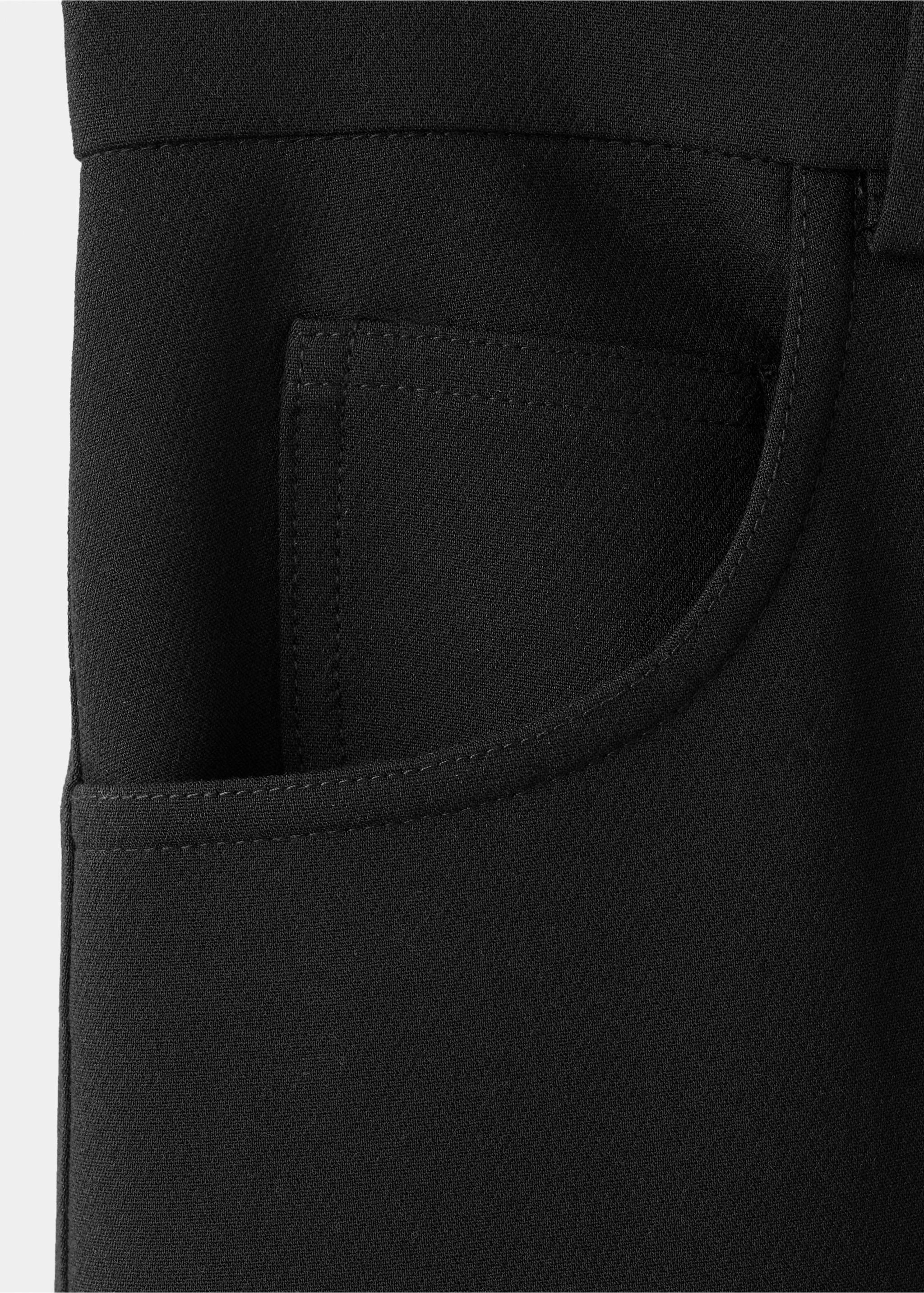 Mid-rise suit trousers - Details of the article 0, Black. Ref: 27064101-00.