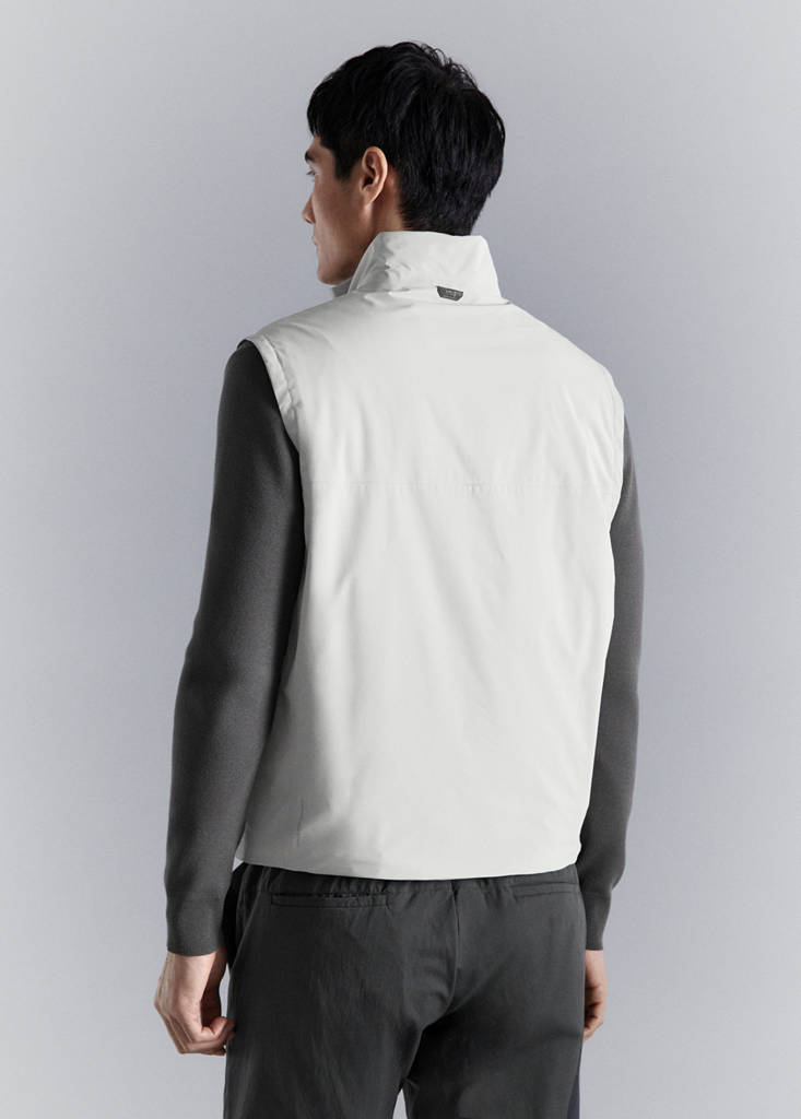Packable water-repellent gilet with Thermore® technology — Ice Grey