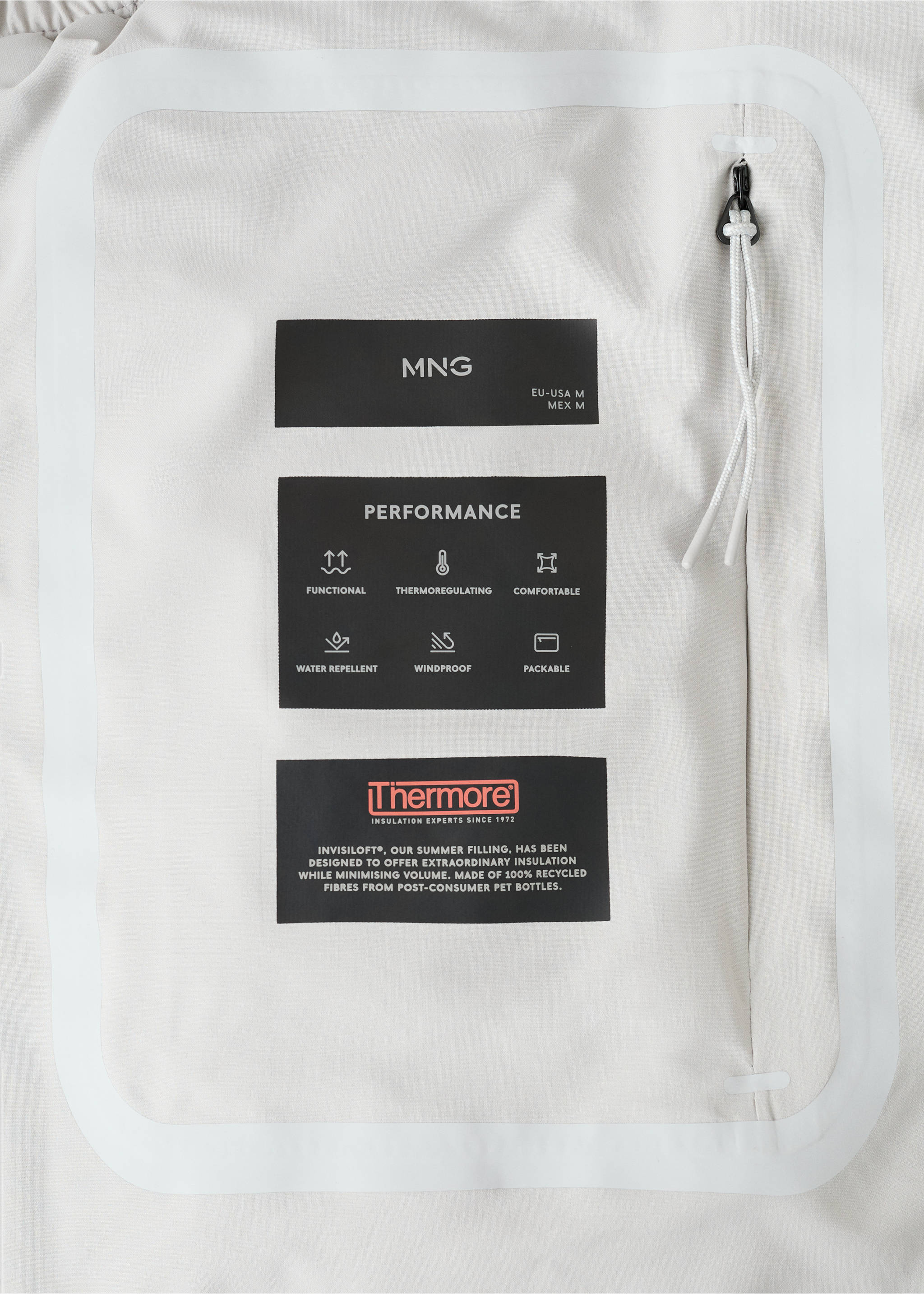 Chaleco packable water-repellent tecnología Thermore® - Detalle del artículo 0, Gris hielo. Ref: 27064406-00.