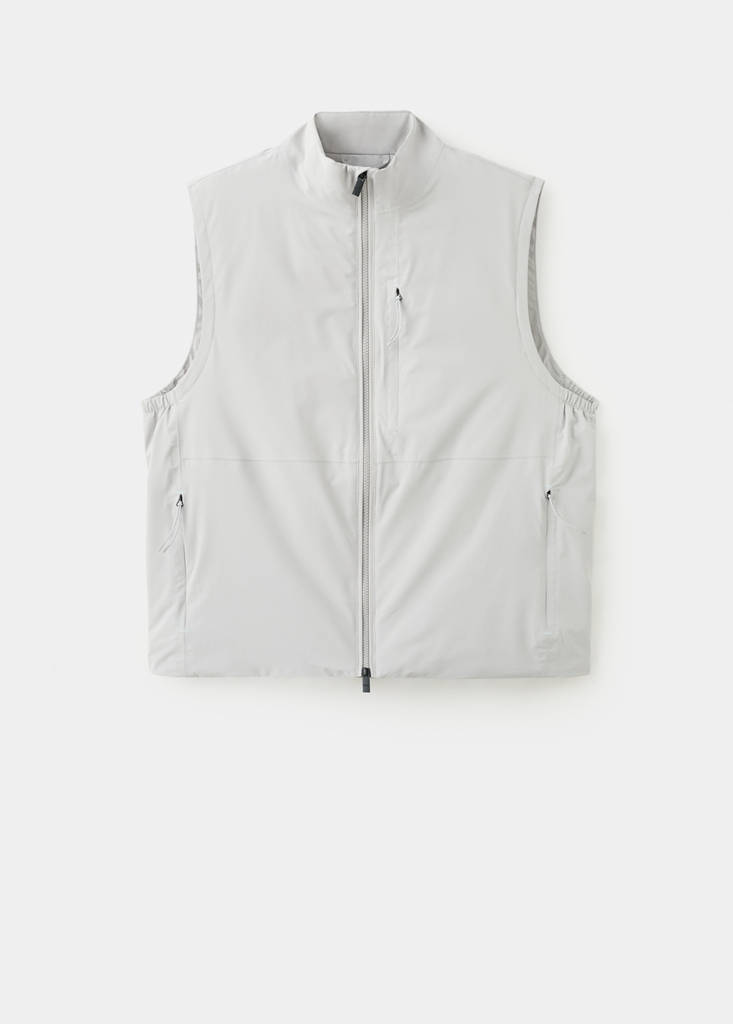 Packable water-repellent gilet with Thermore® technology — Ice Grey