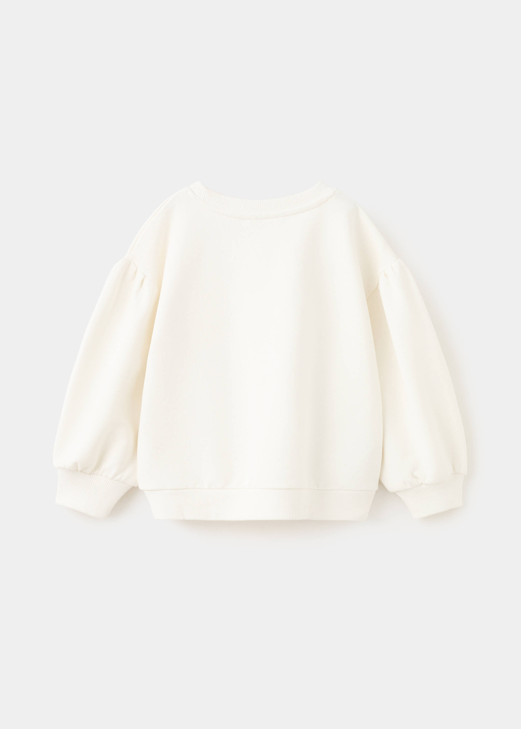 Printed cotton sweatshirt - Reverse of the article