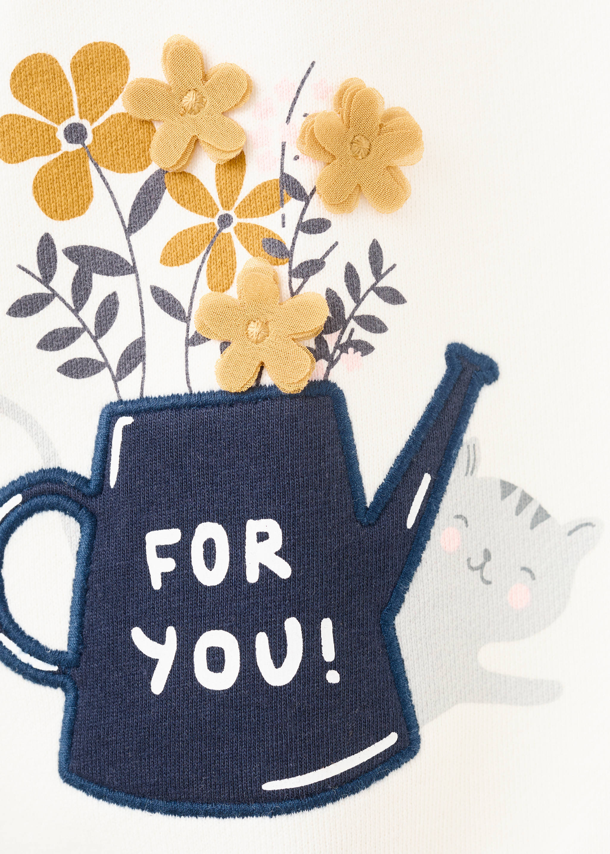 Printed cotton sweatshirt - Details of the article 0