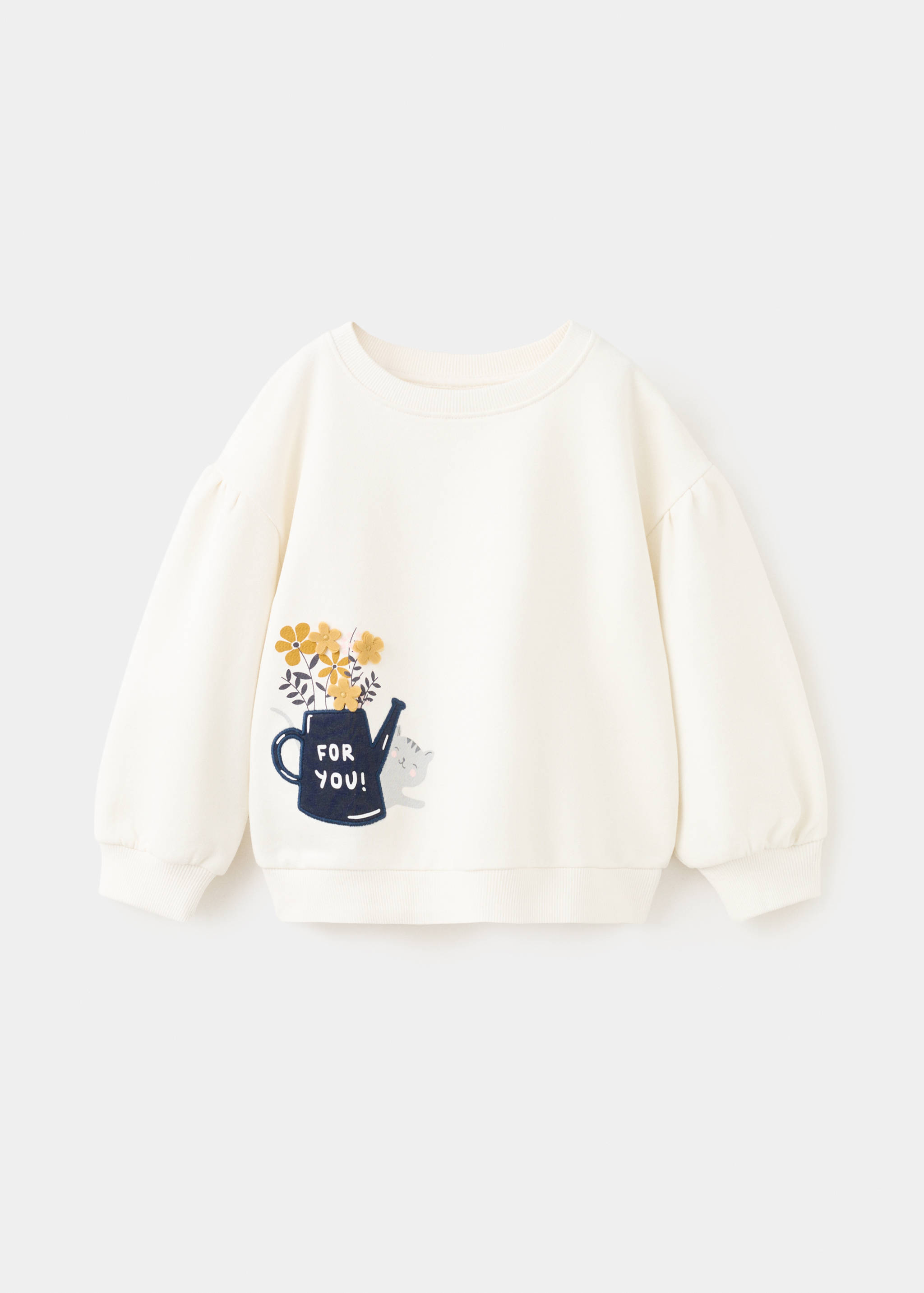 Sweat-shirt coton imprimé - Article sans modèle