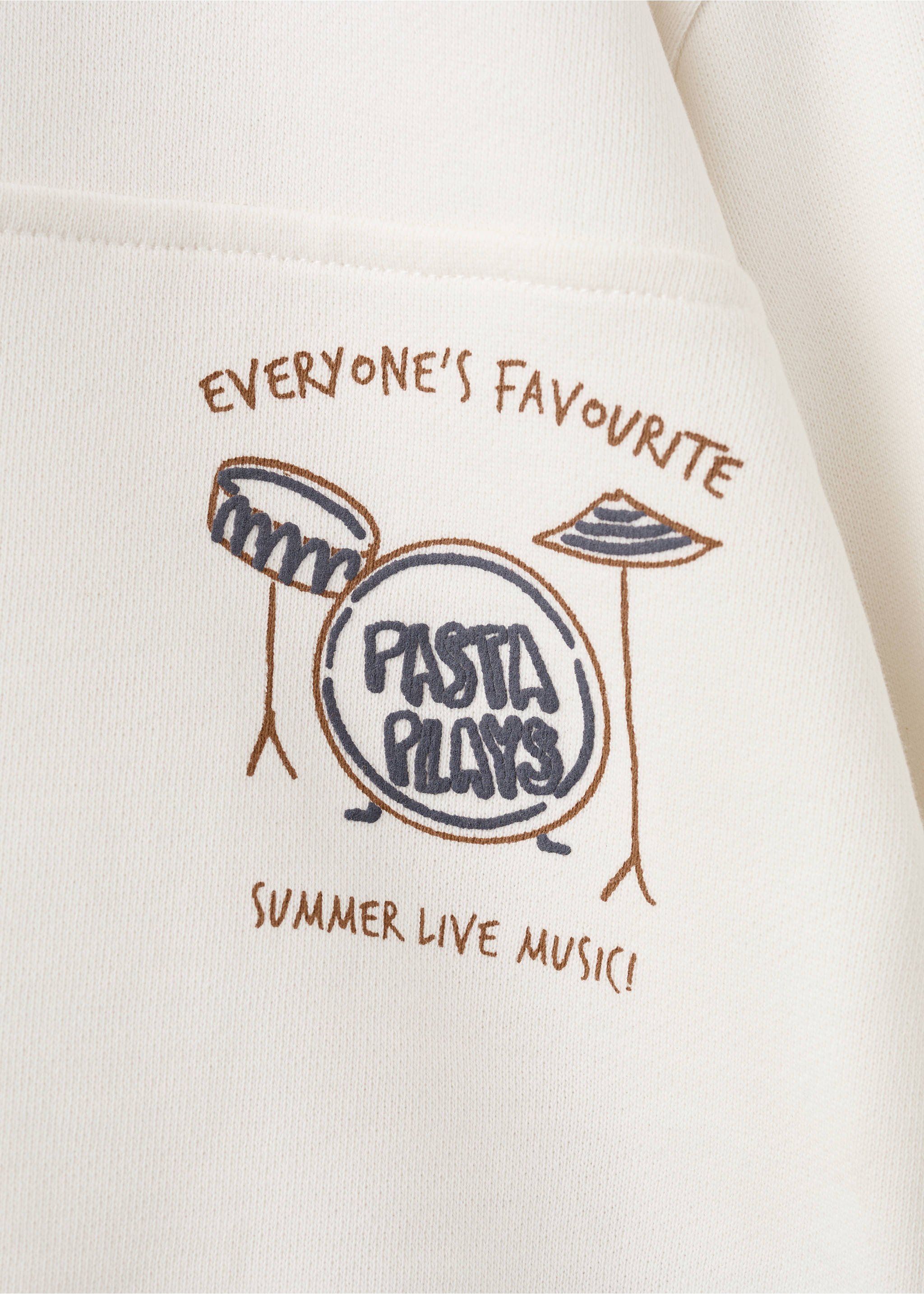 Perkins-neck cotton sweater - Details of the article 0, Off White. Ref: 27064413-00.