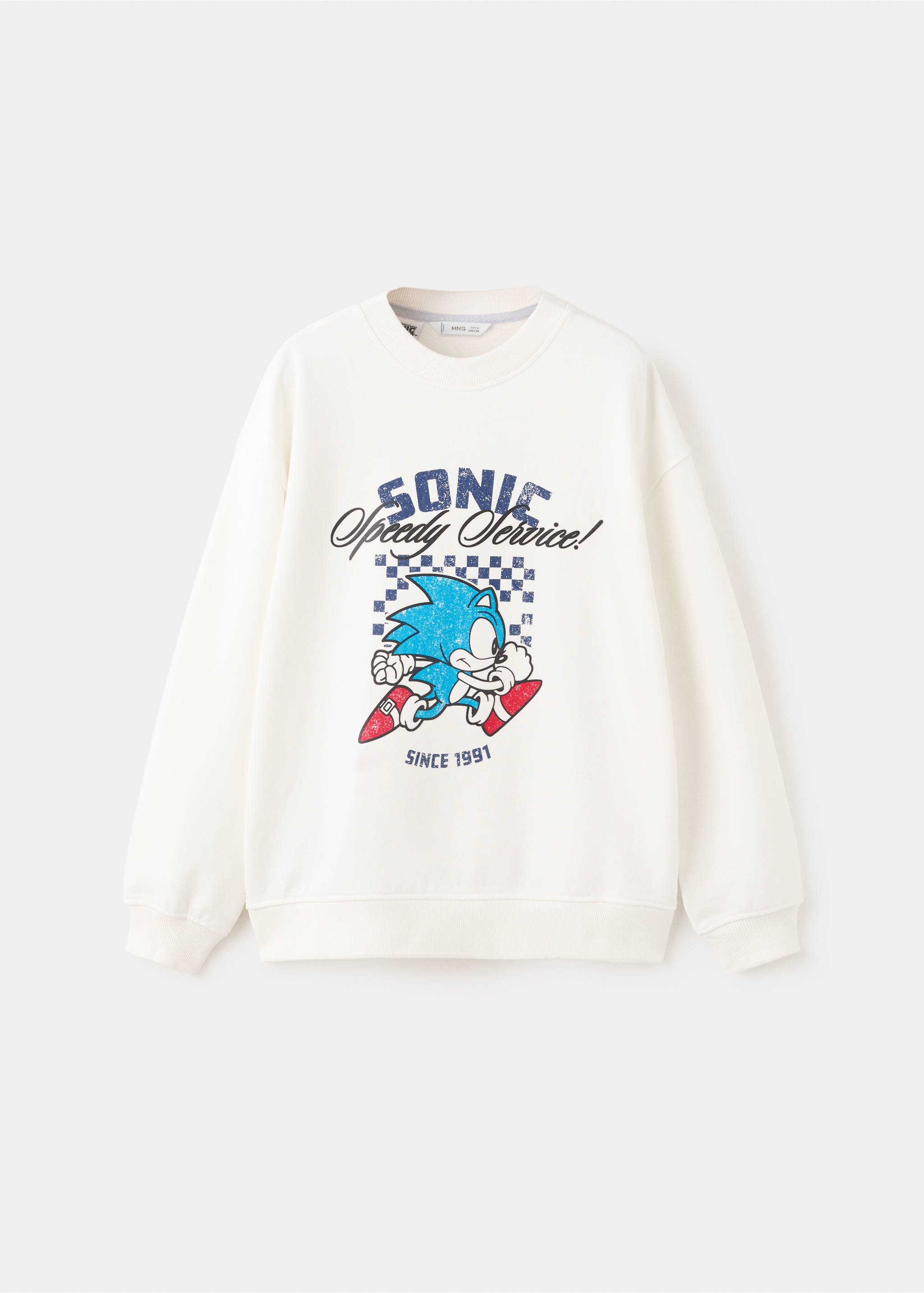 Sudadera estampada Sonic - Artículo sin modelo, Blanco roto. Ref: 27064417-00.