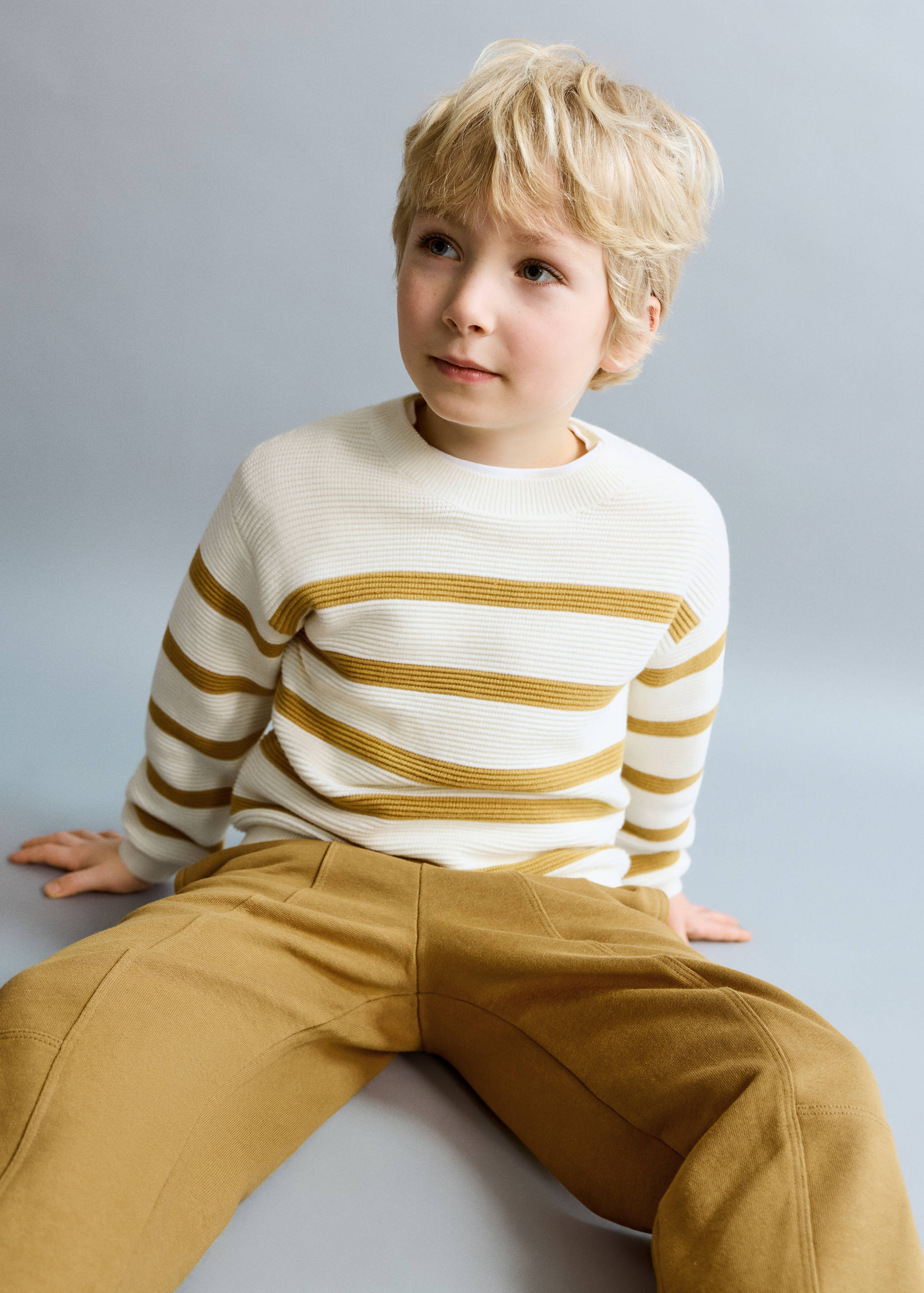 Jersei punt canalé ratlles - Pla mig