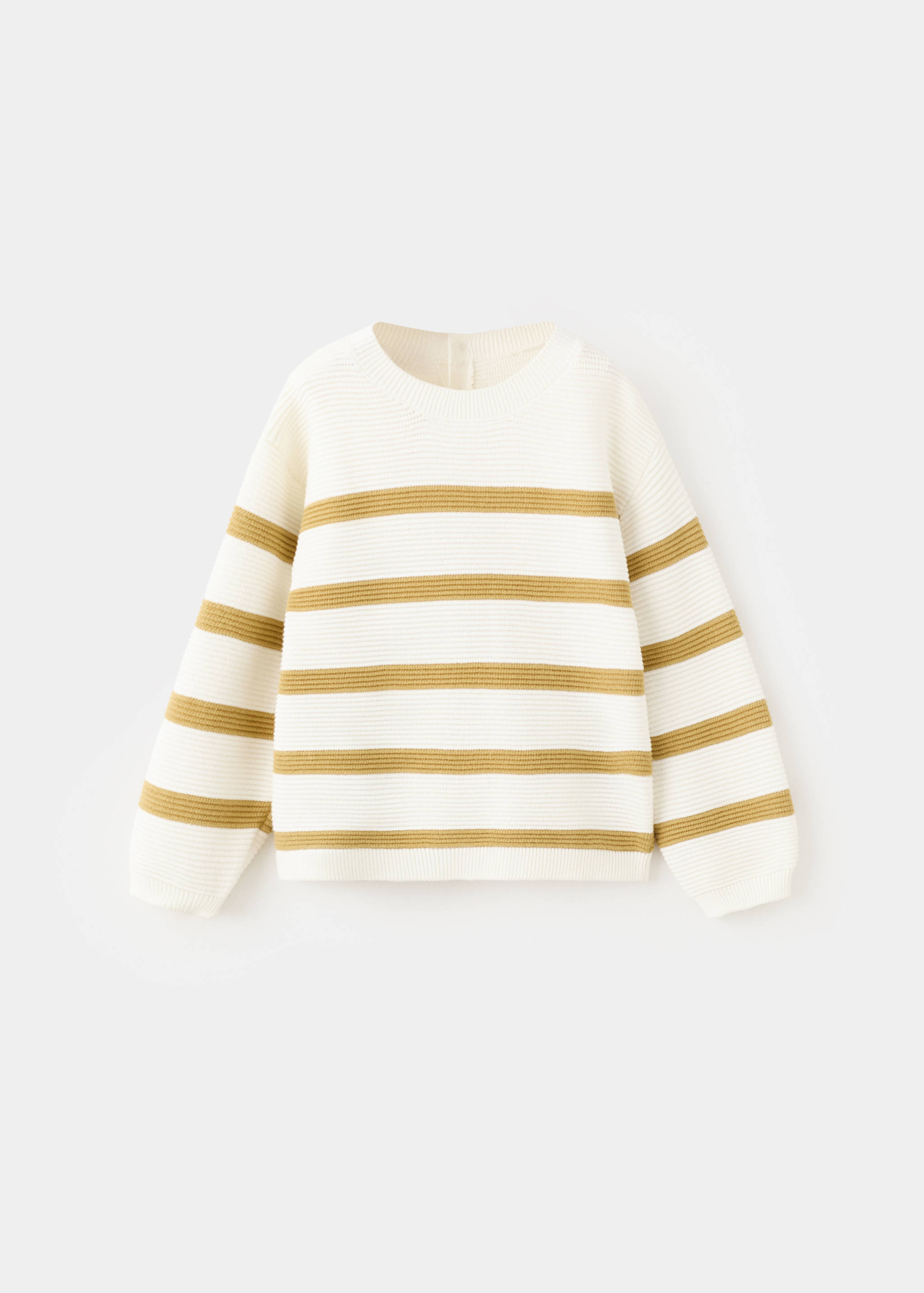 Striped ribbed-knit sweater - Article without model