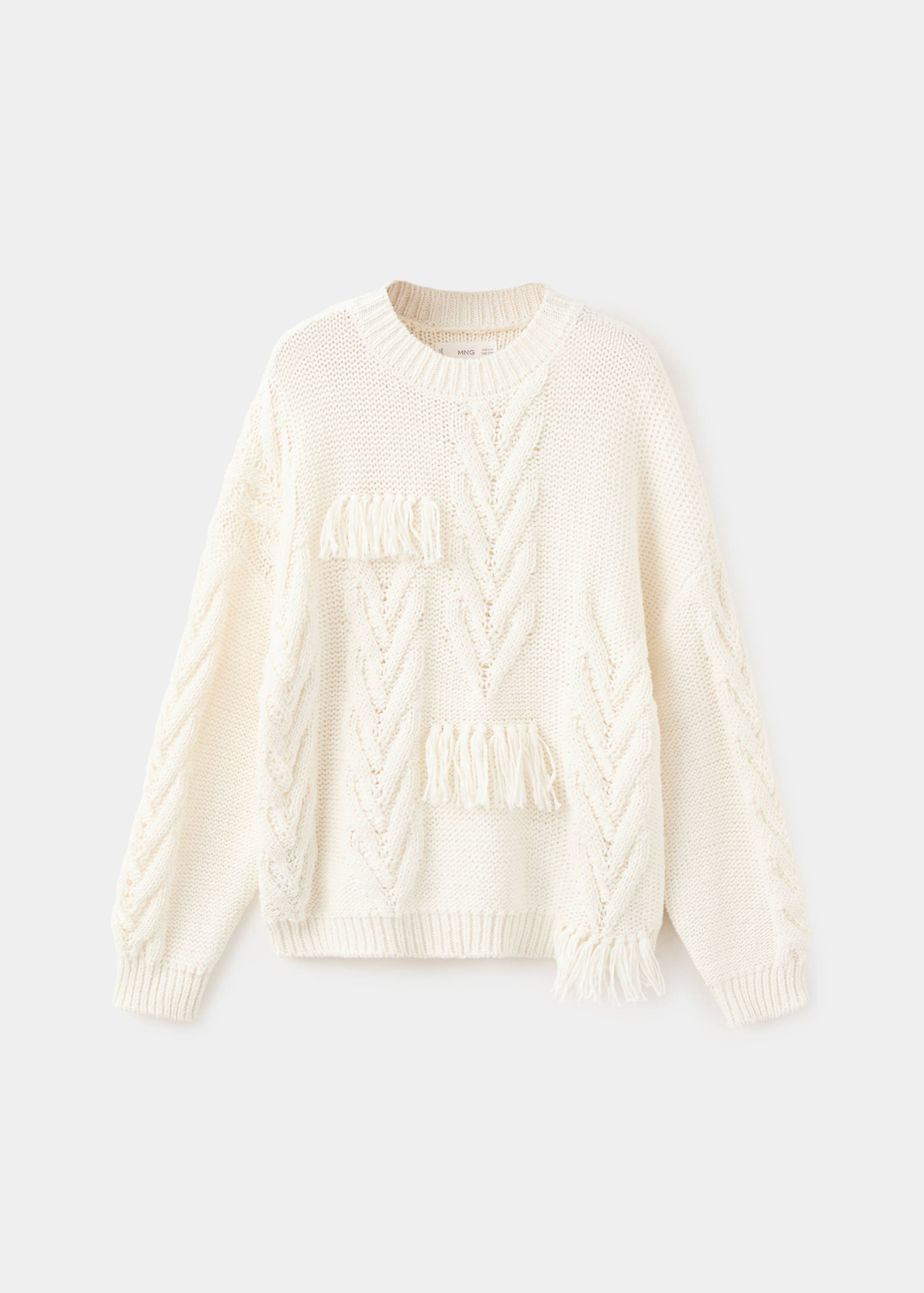Herringbone knit sweater - Article without model
