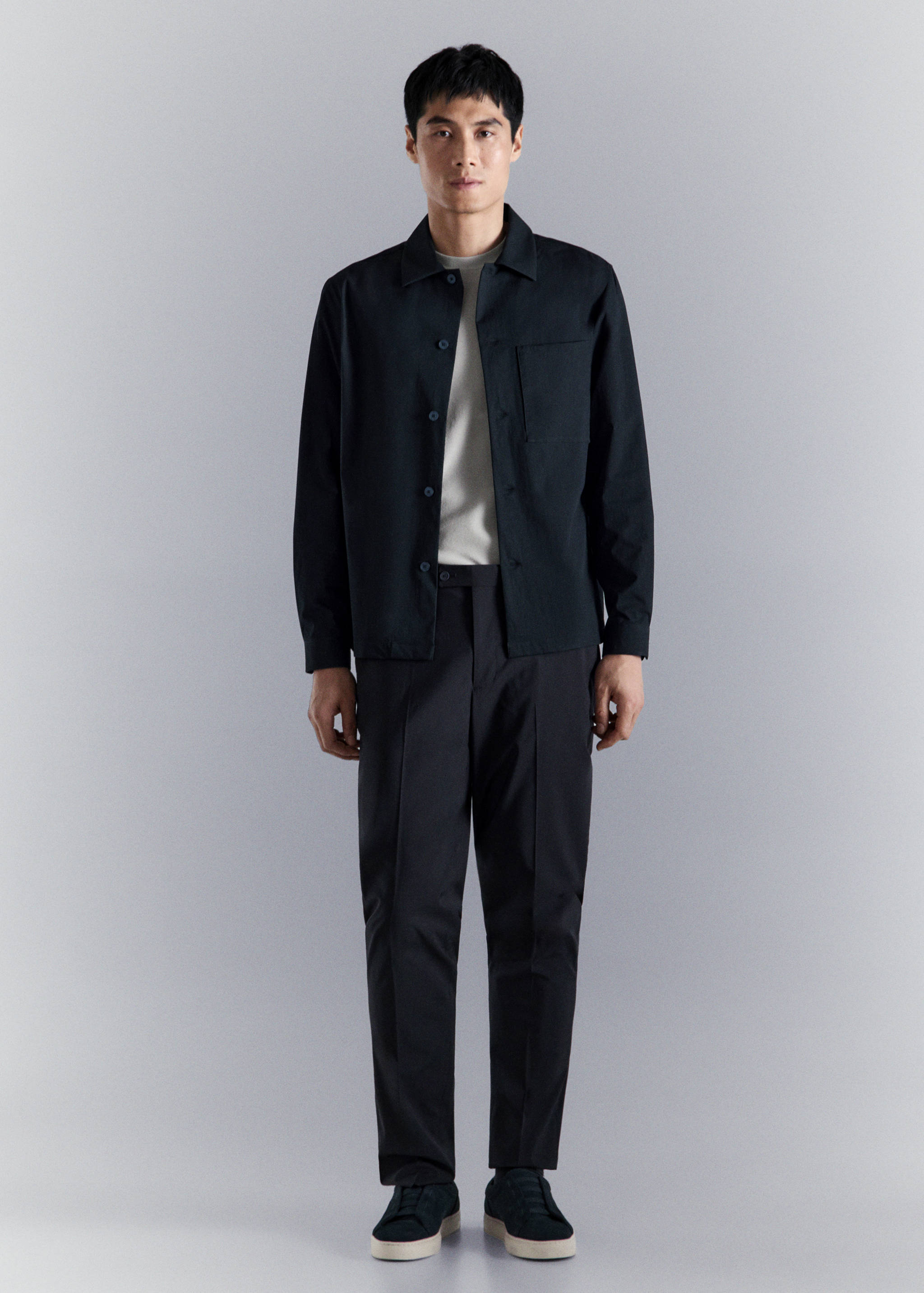 Non-iron overshirt pocket - General plane