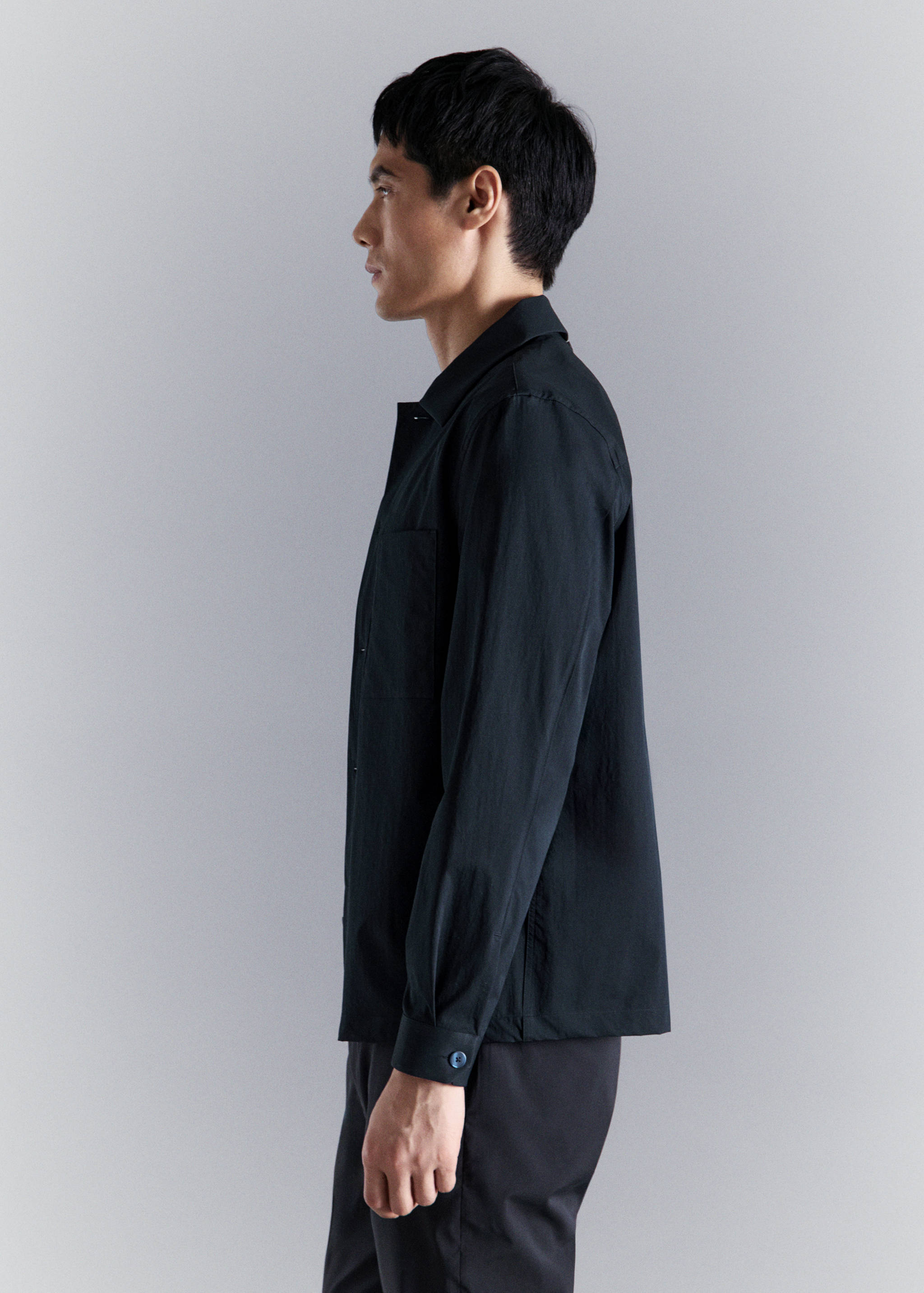 Non-iron overshirt pocket - Details of the article 2