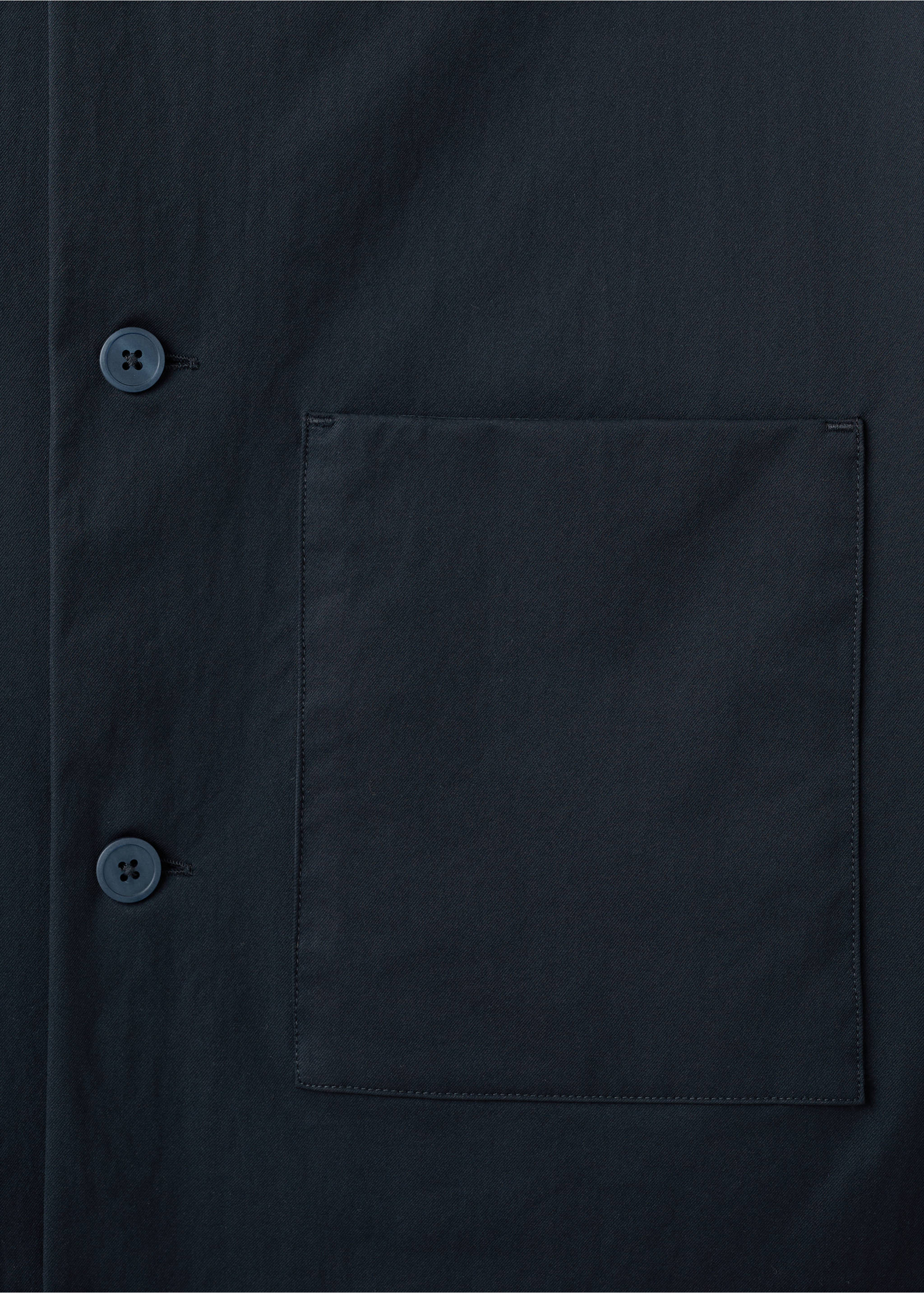 Surchemise non-iron à poche - Détail de l'article 0, Bleu marine. Ref: 27064422-00.