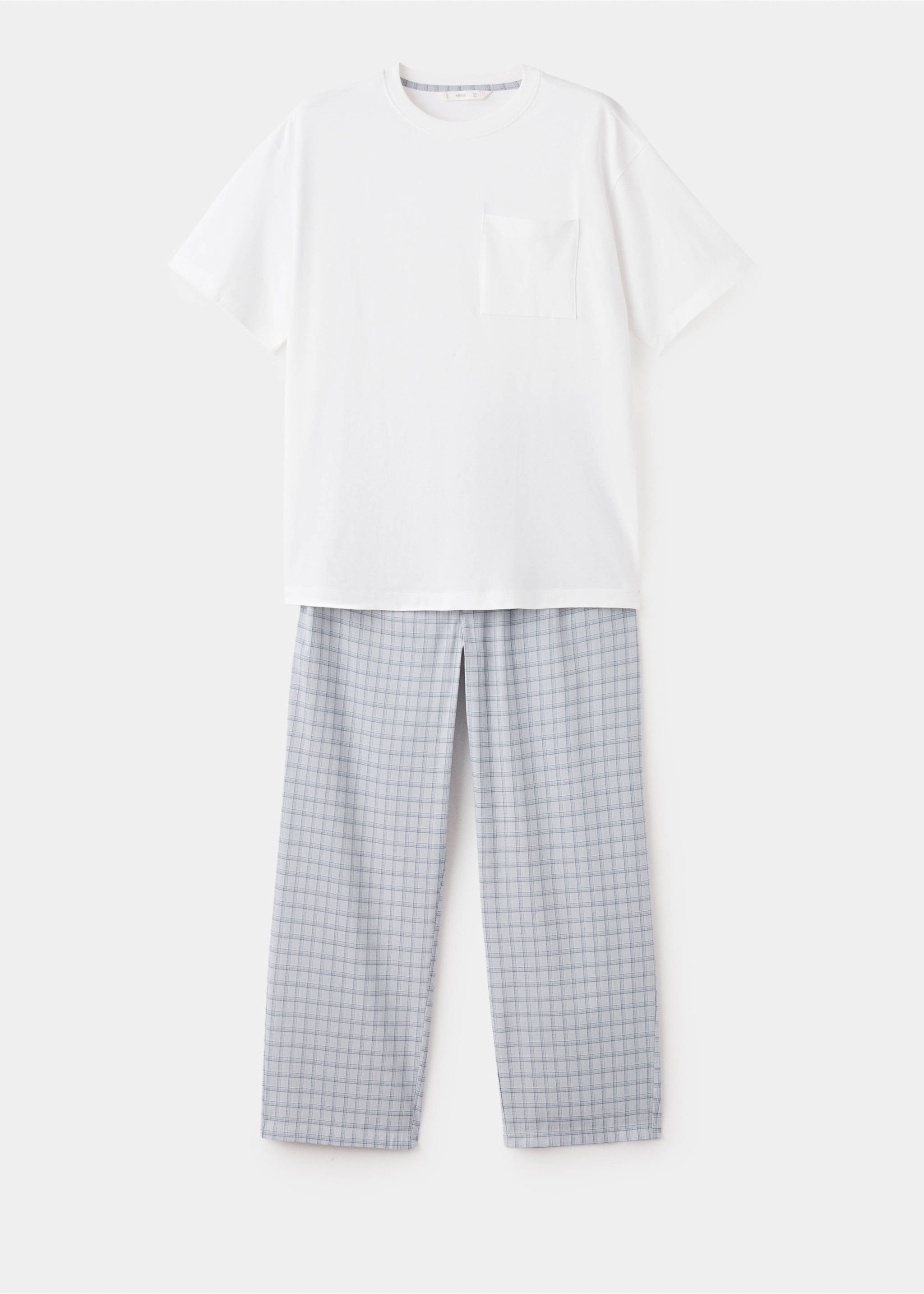 Pack pijama combinado cuadros - Artículo sin modelo, Azul. Ref: 27064424-00.