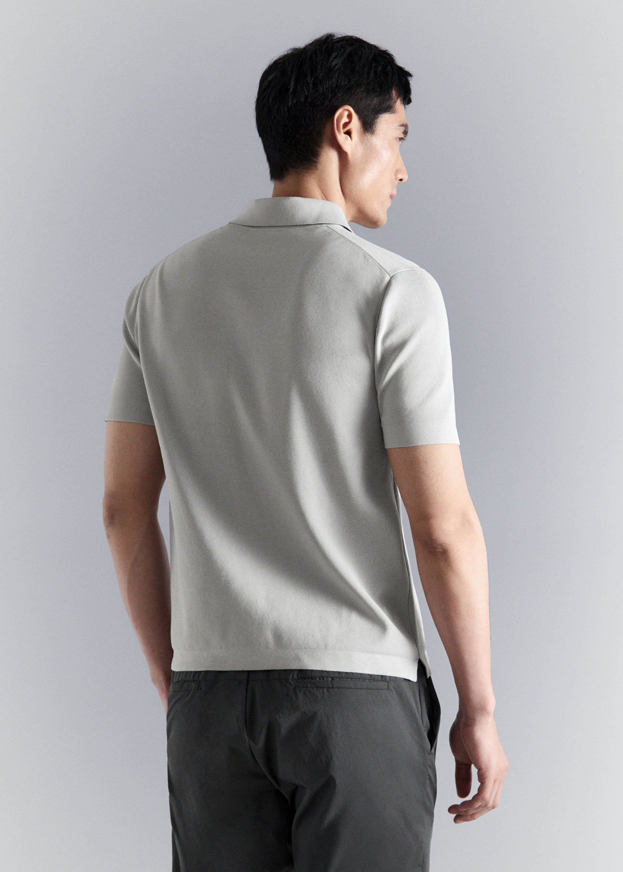 Polo comfort stretch cremallera - Reverso del artículo