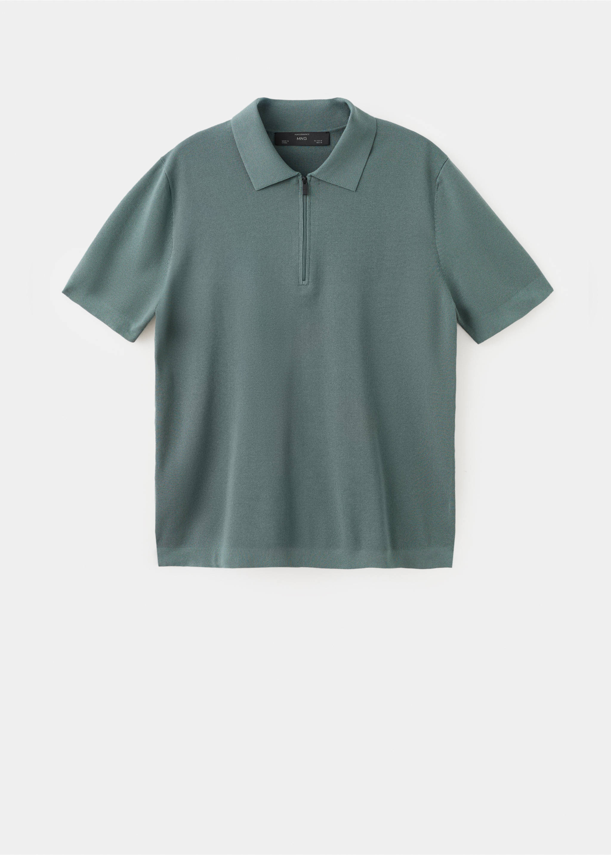 Comfort stretch zip polo - Article without model, Forest Green. Ref: 27064428-01.