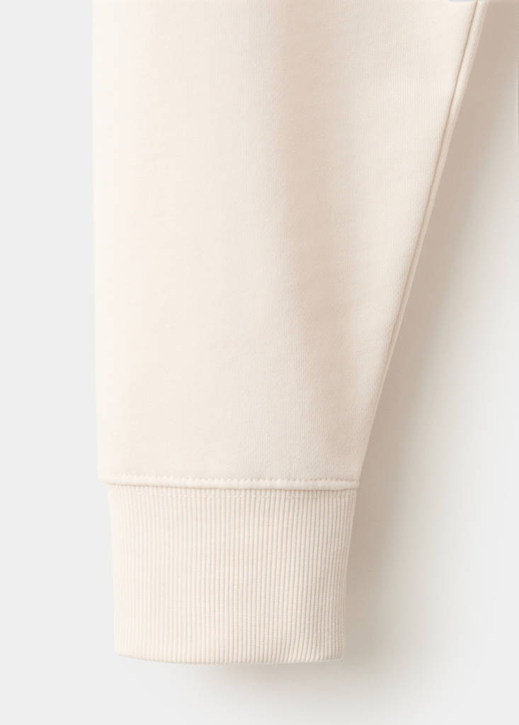 Lightweight 100% cotton sweatshirt — Ecru