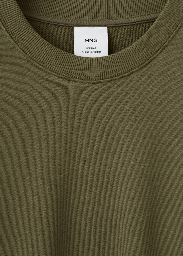 Lightweight 100% cotton sweatshirt — Dark Green