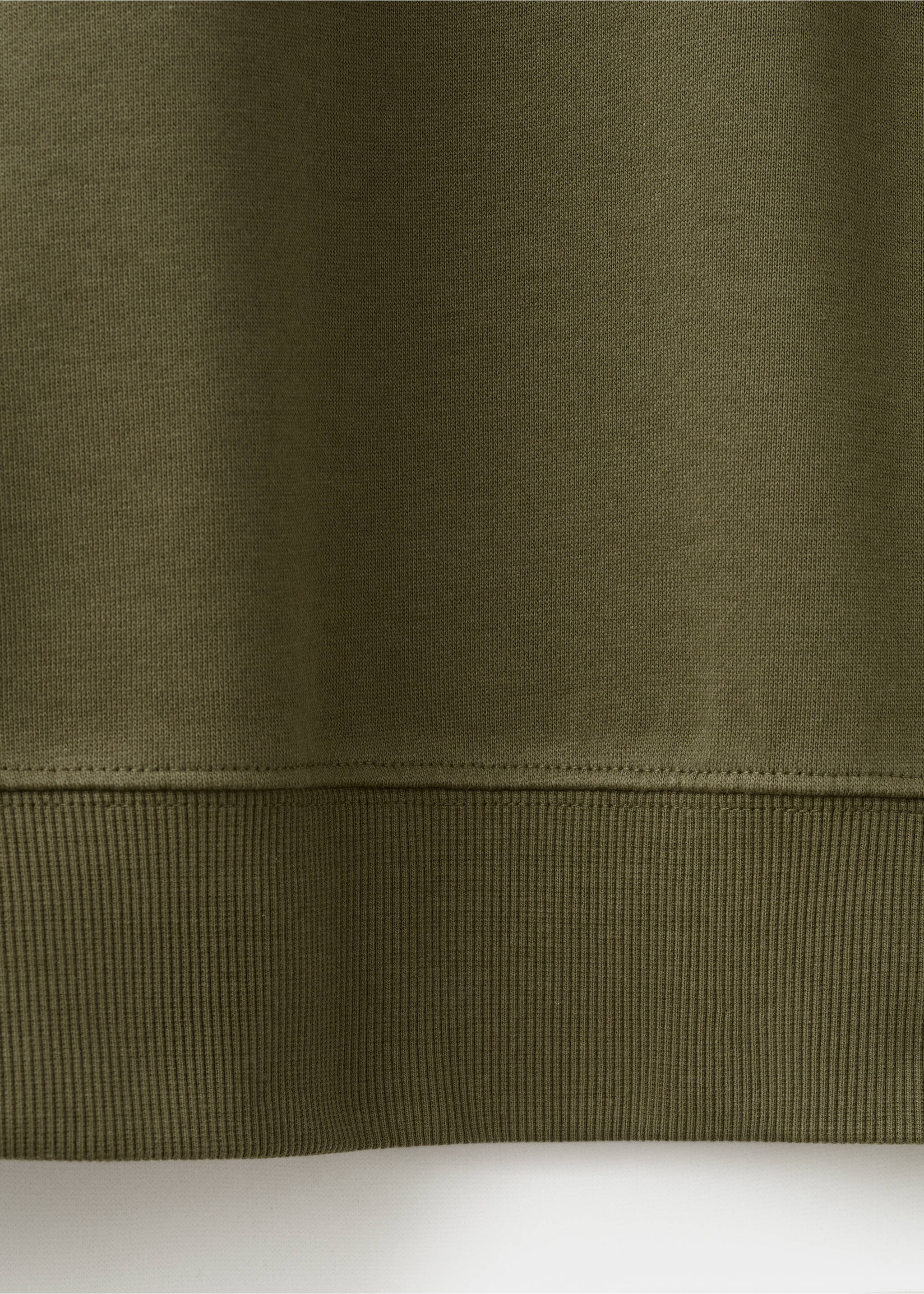 Lightweight 100% cotton sweatshirt - Details of the article 0, Dark Green. Ref: 27064430-00.