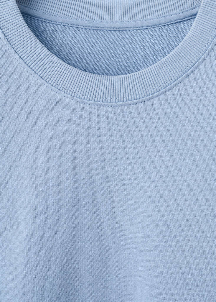Lightweight 100% cotton sweatshirt — Sky Blue
