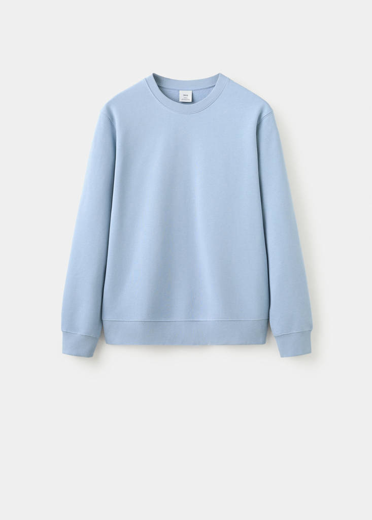 Lightweight 100% cotton sweatshirt — Sky Blue