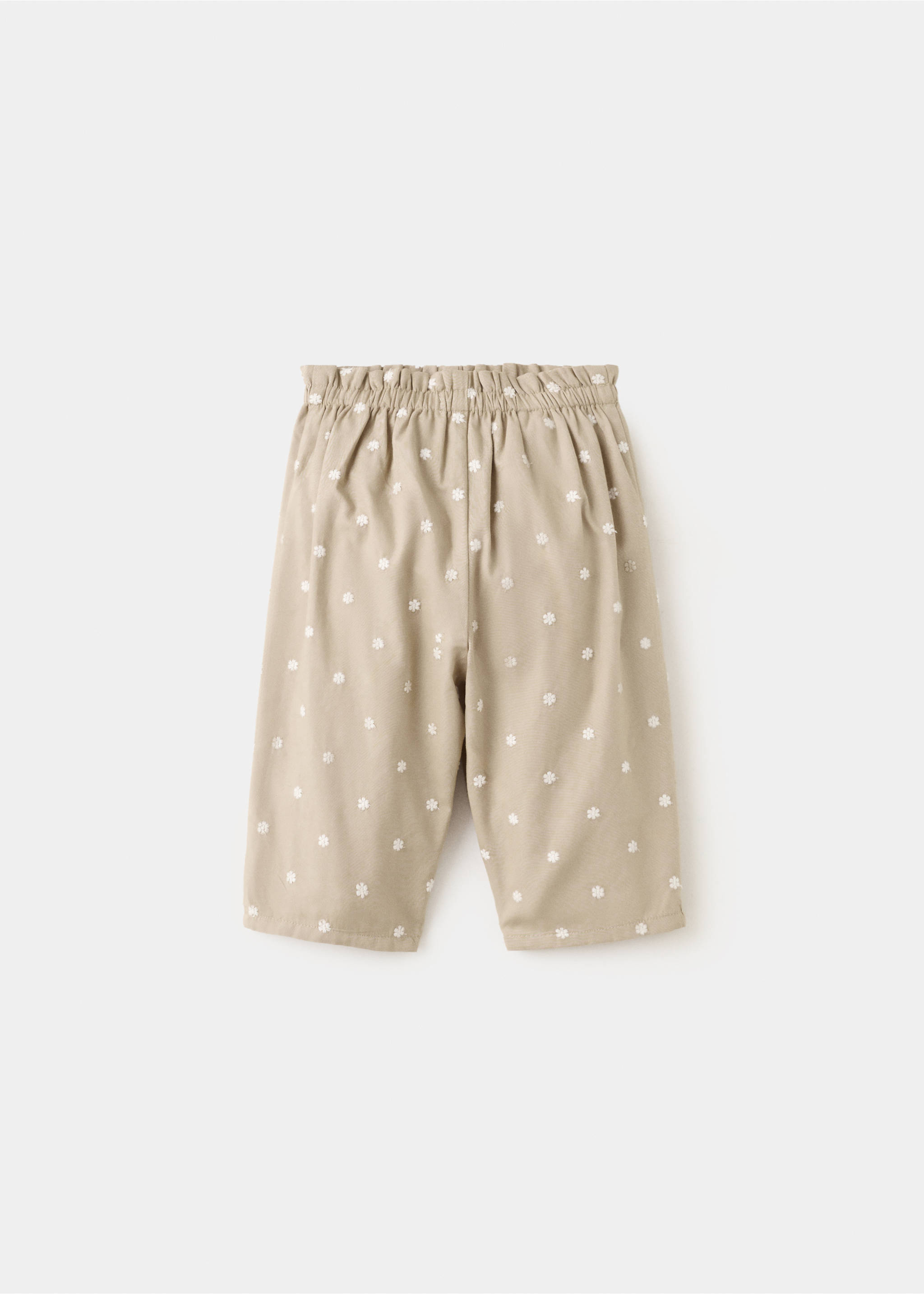 Pantalons cotó flors brodades - Article sense model, Sorra. Ref: 27064432-00.