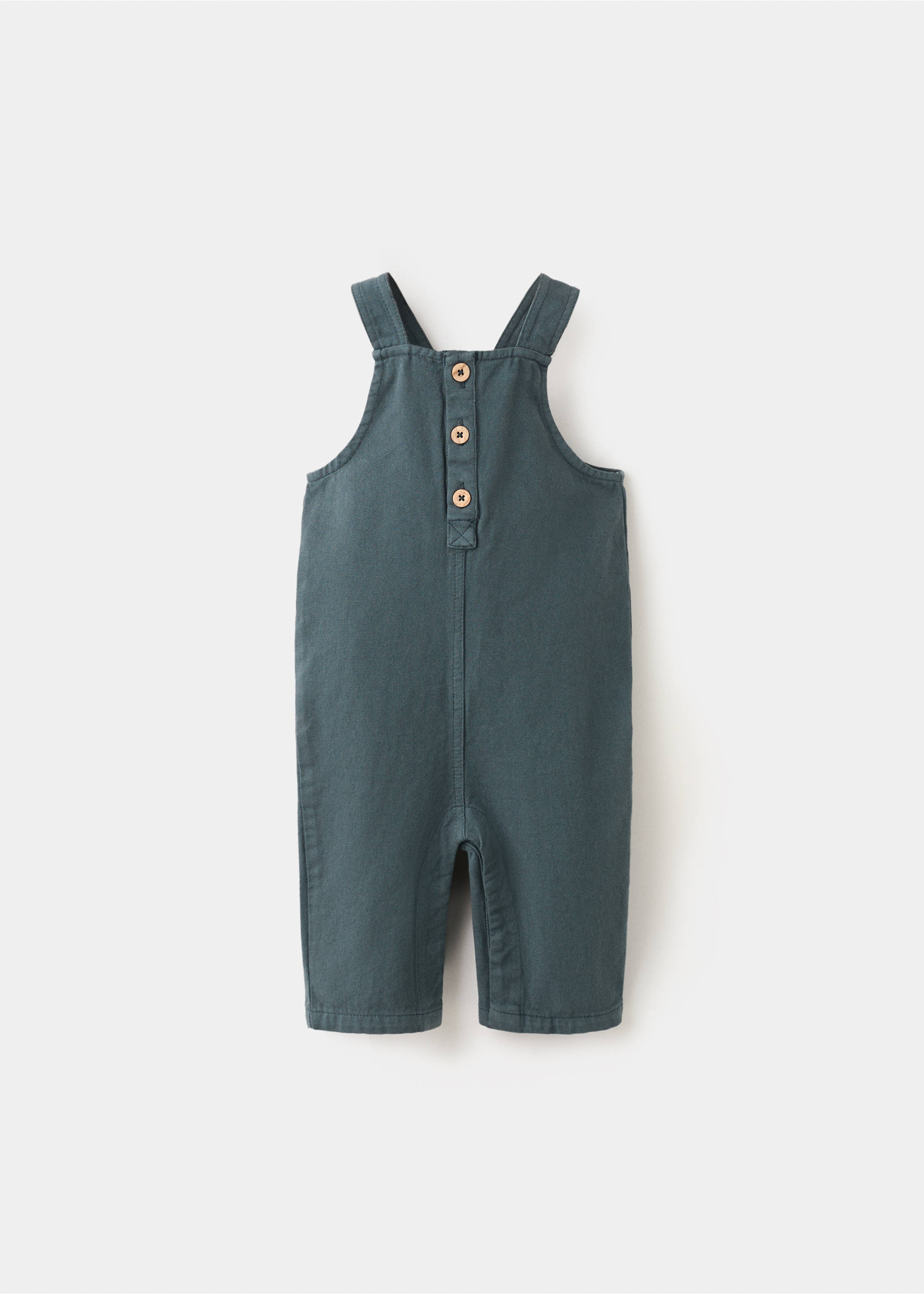 Long cotton dungarees - Article without model, Green. Ref: 27064436-00.