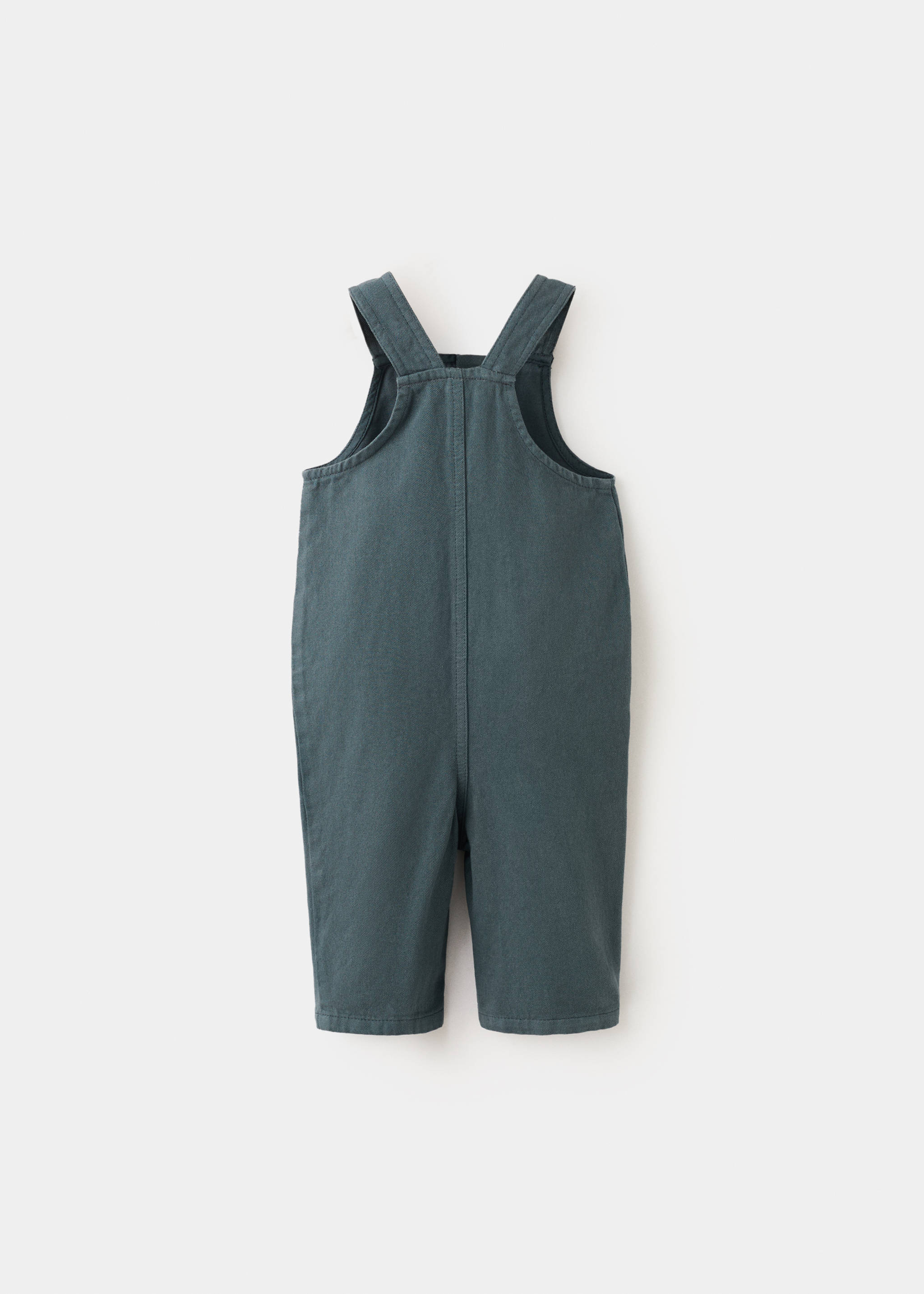 Long cotton dungarees - Reverse of the article