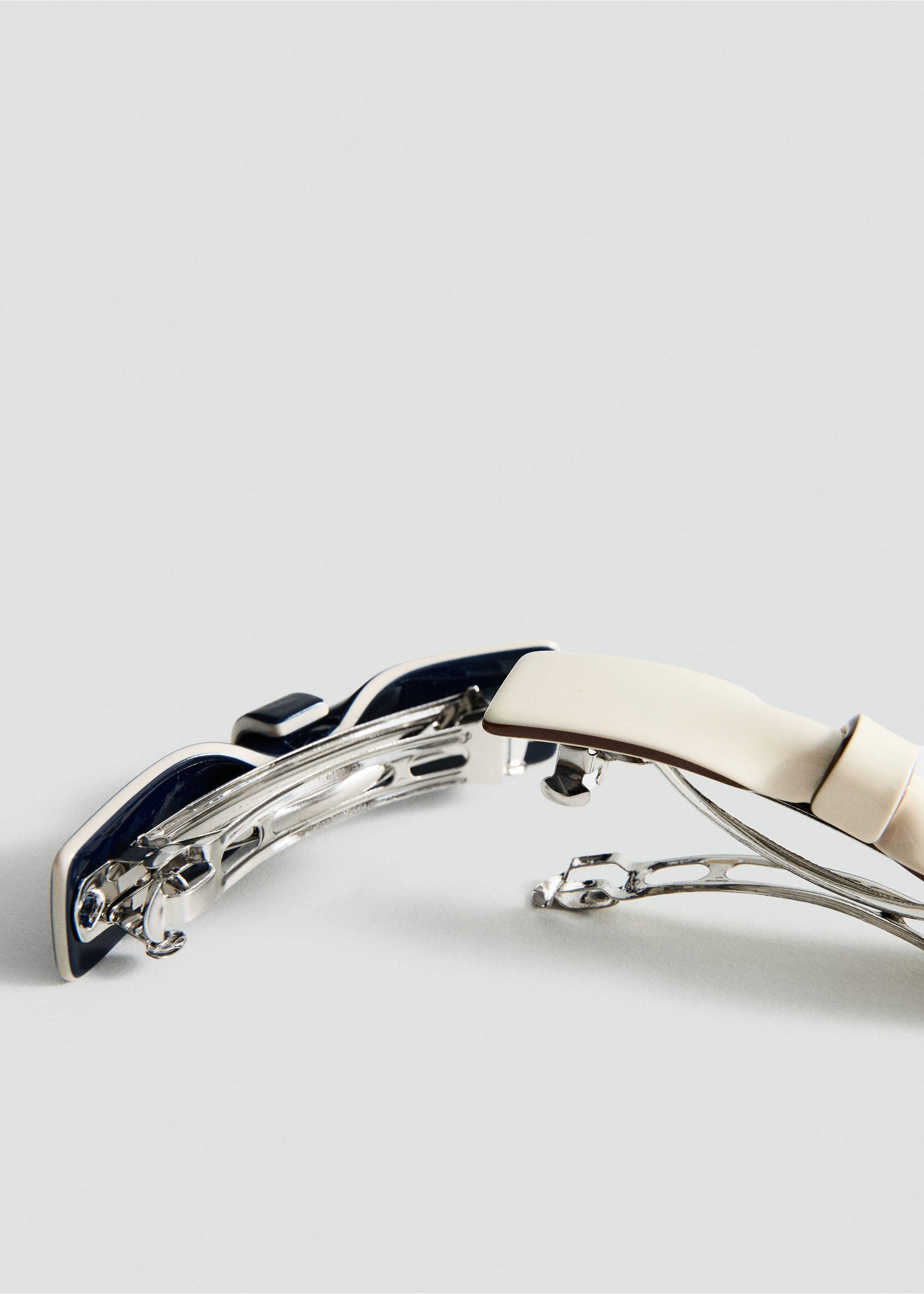 Lot 3 barrettes nœud - Détail de l'article 1, Bleu marine. Ref: 27064437-00.