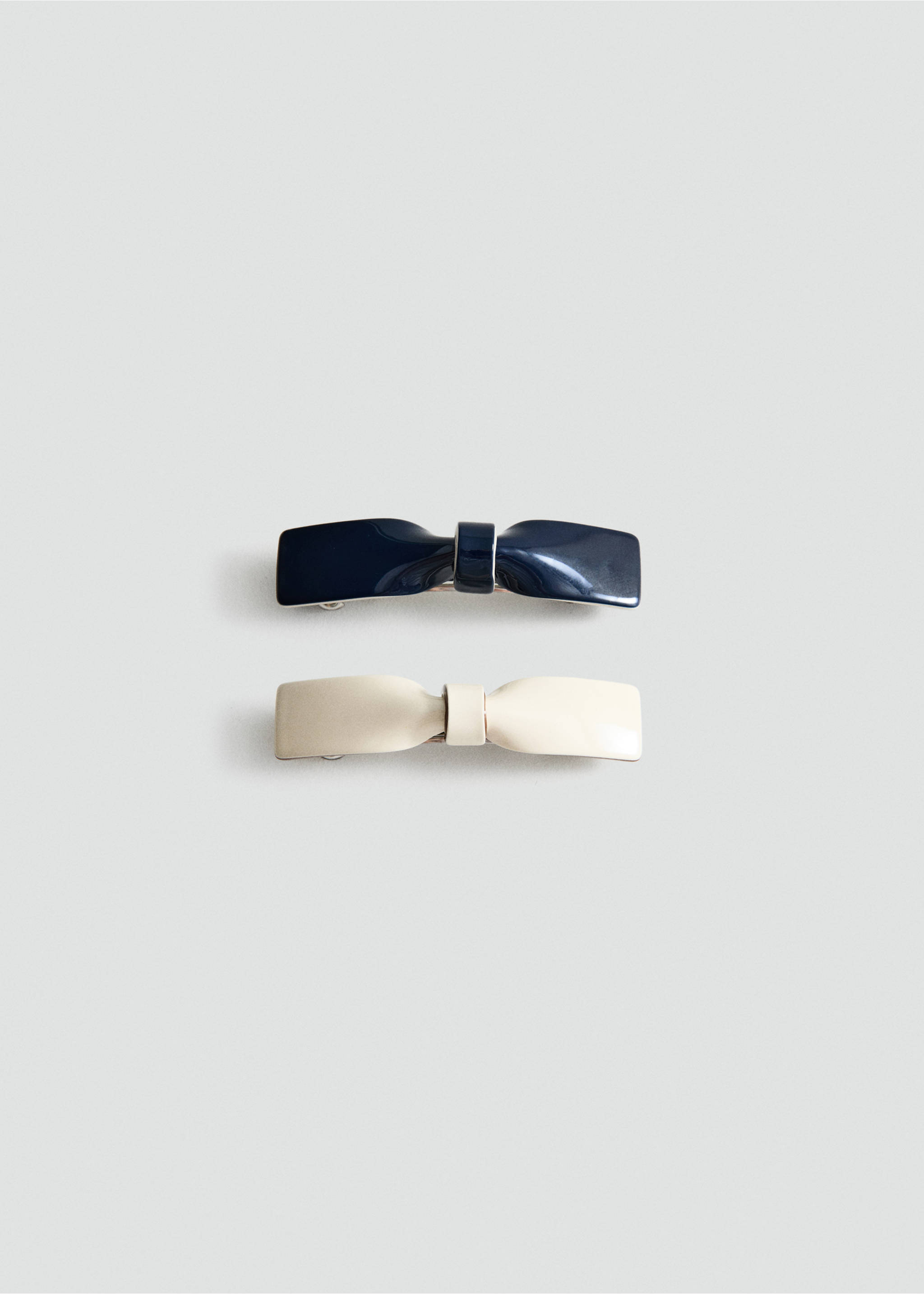 Set of bow hair clips - Article without model, Navy. Ref: 27064437-00.