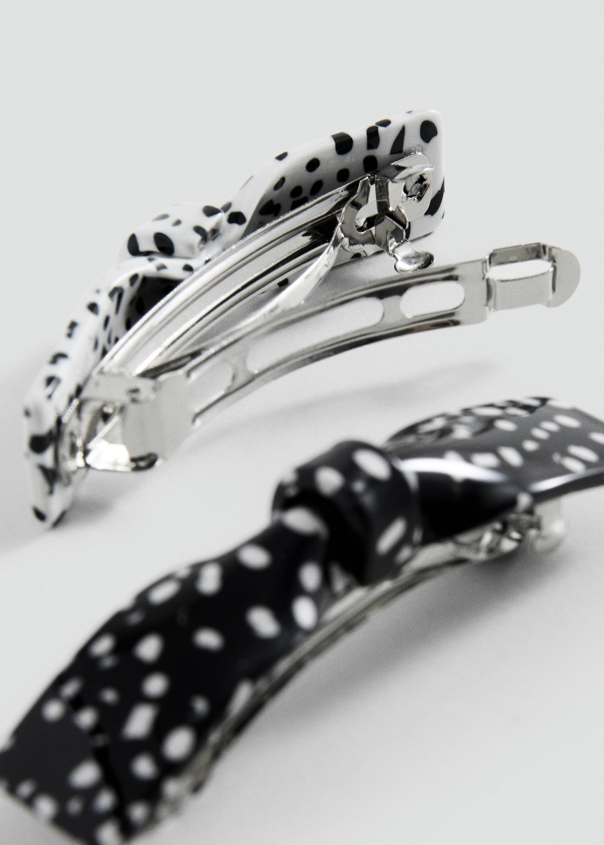 Lot 3 barrettes nœud - Plan moyen