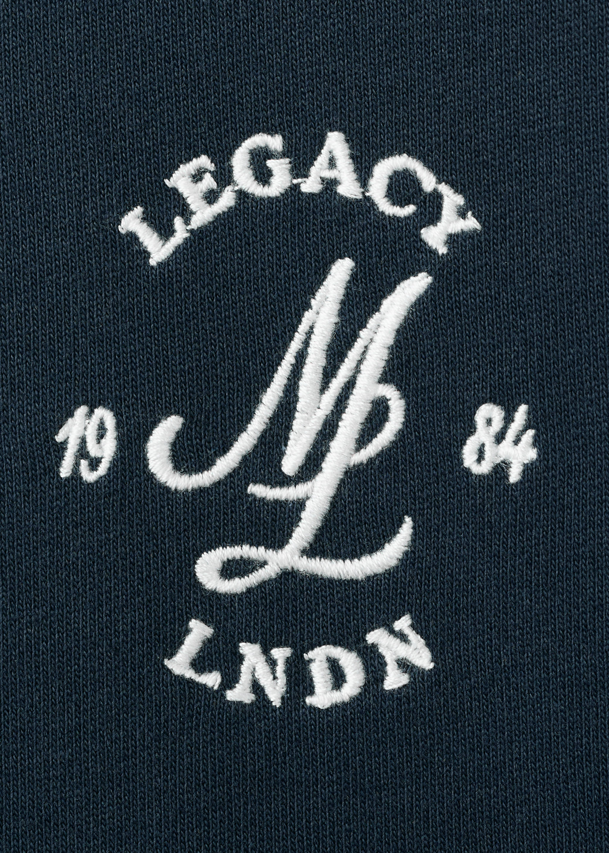 100% cotton polo shirt with graphic embroidery - Details of the article 0