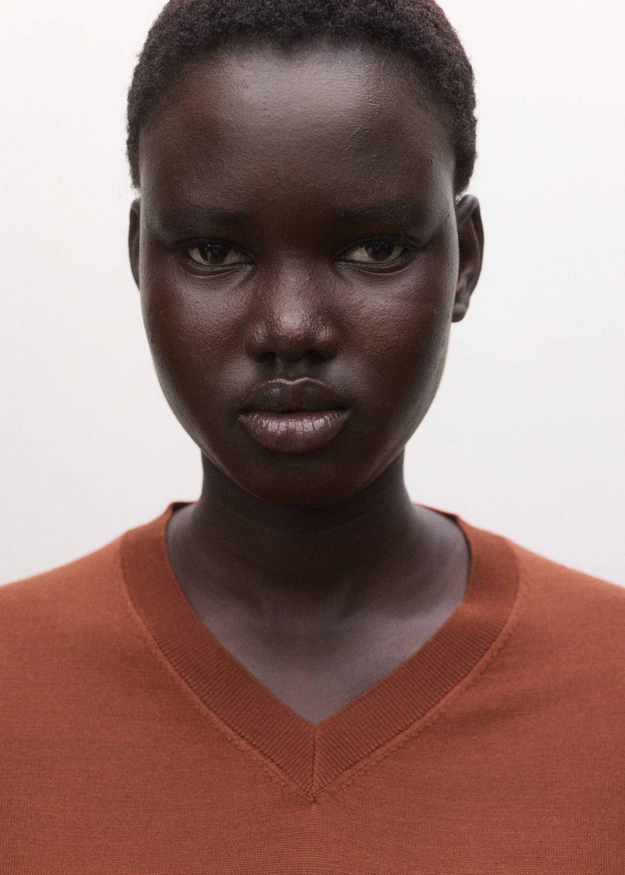 100% wool short-sleeved sweater - Details of the article 1