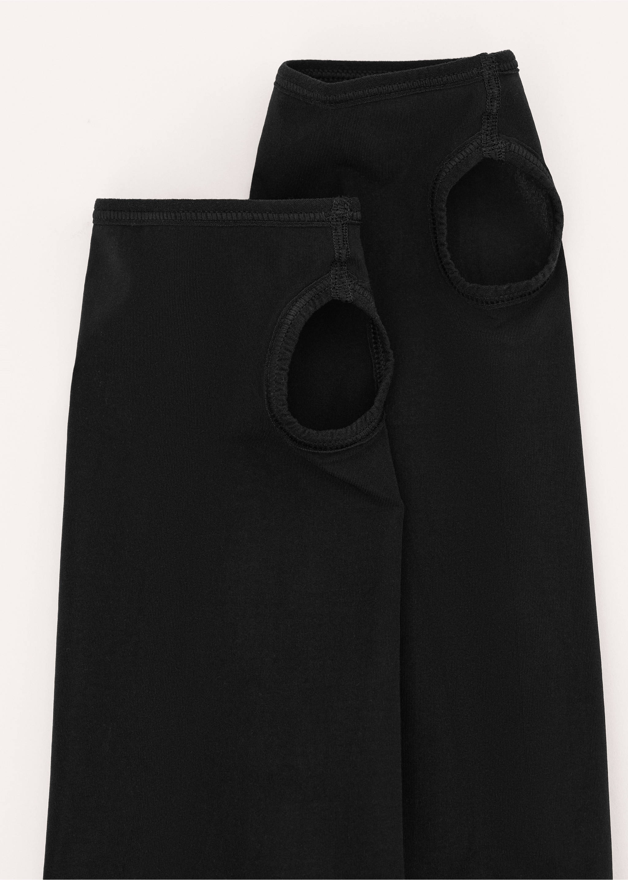 Mitjons puntera oberta - Pla mig, Negre. Ref: 27064441-00.