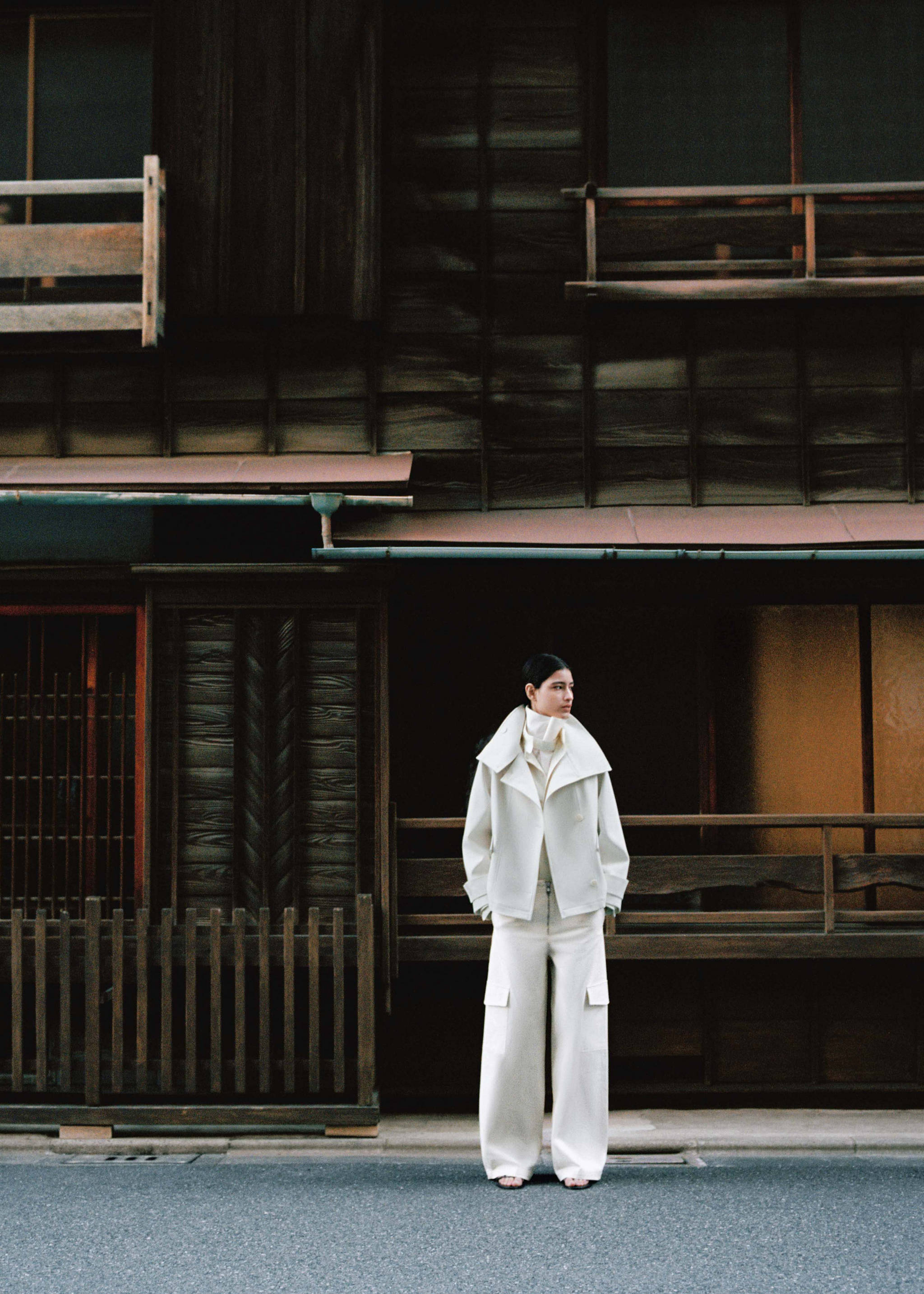 Parka col cheminée poches - Plan général, Vanille. Ref: 27064444-00.