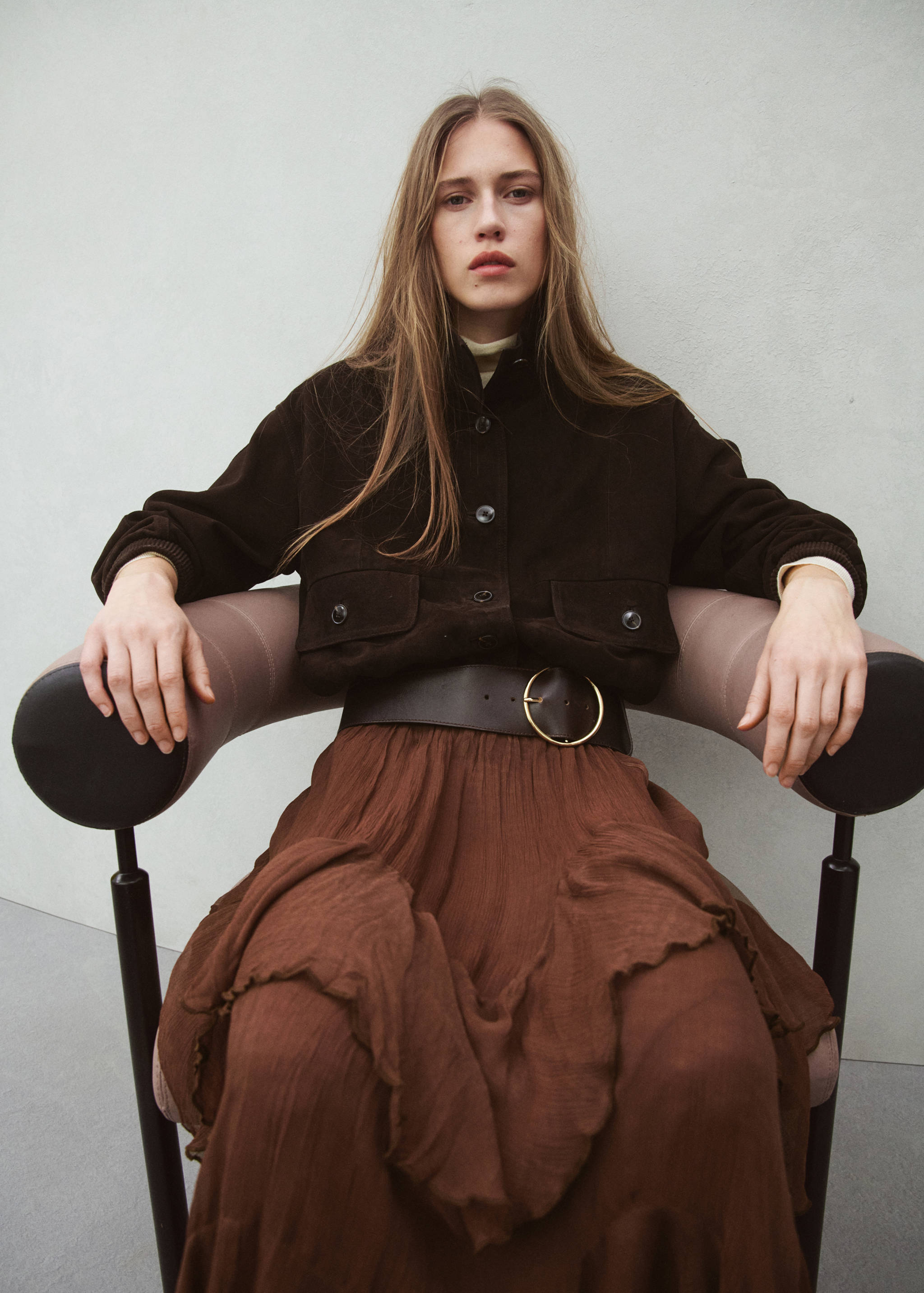 Falda gasa volantes - Plano medio