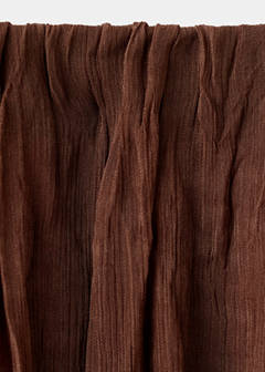 Ruffled chiffon skirt — Brown 9